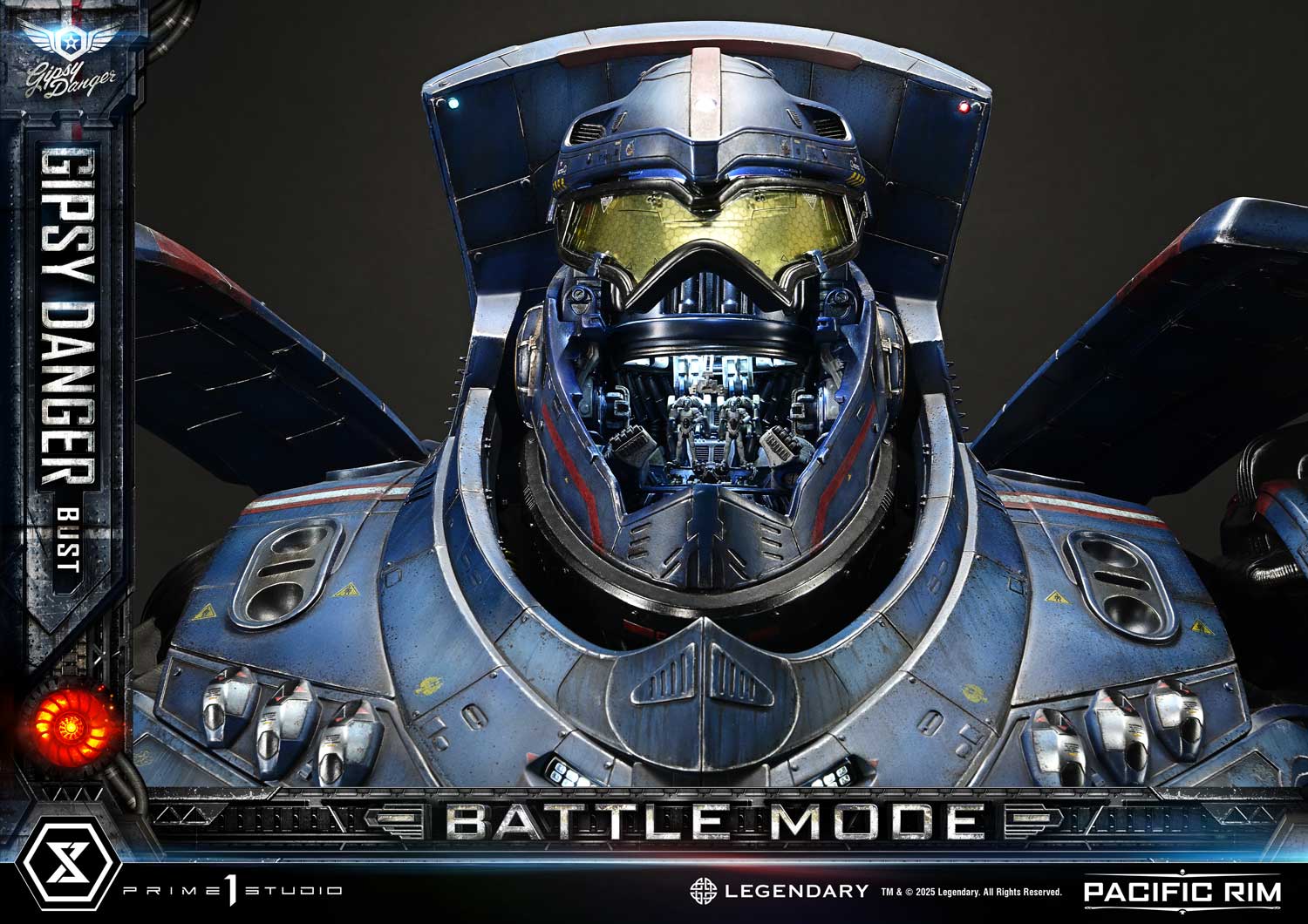 PRE-ORDER Prime1 Studio - Life Size Bust Pacific Rim (Film) Gipsy Danger Battle Mode