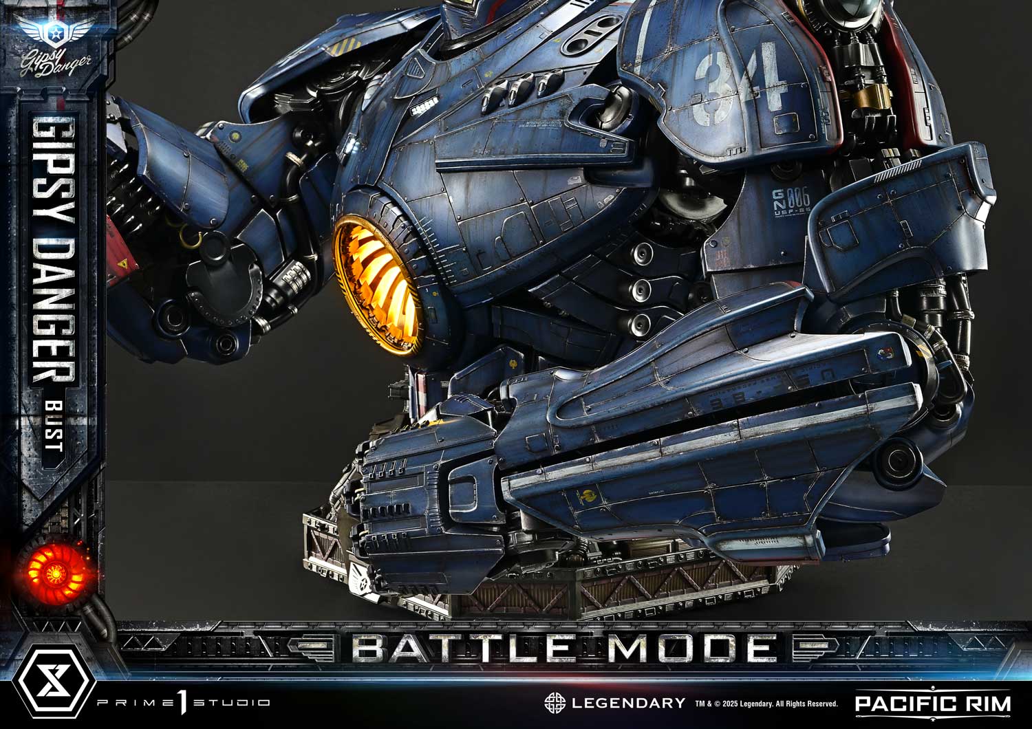 PRE-ORDER Prime1 Studio - Life Size Bust Pacific Rim (Film) Gipsy Danger Battle Mode