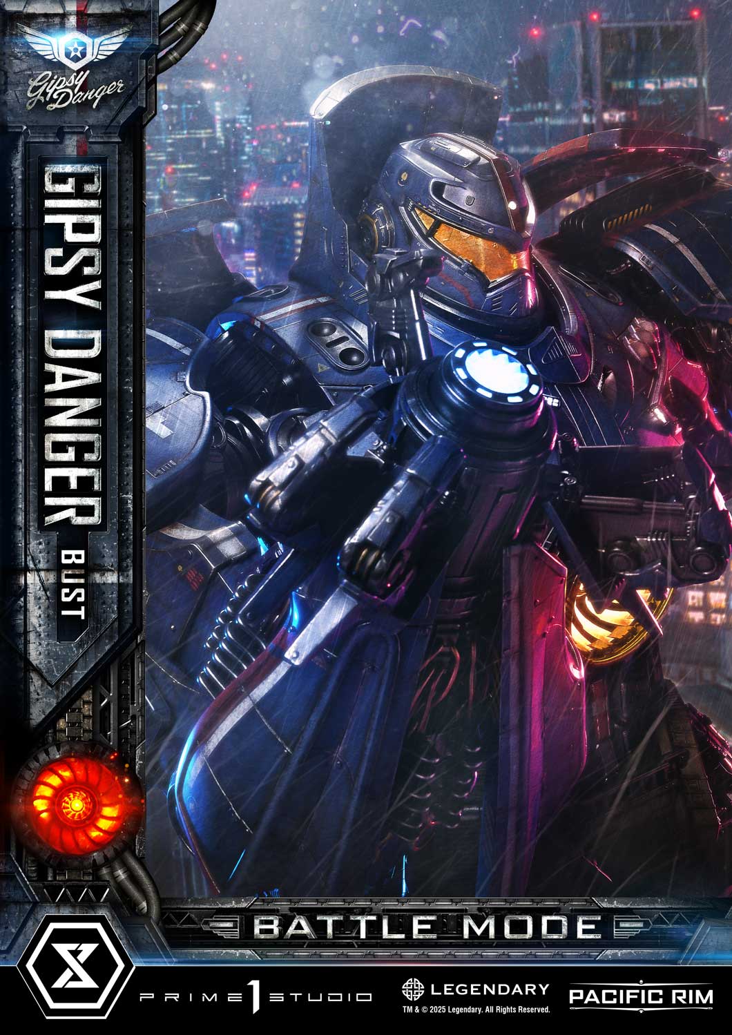 PRE-ORDER Prime1 Studio - Life Size Bust Pacific Rim (Film) Gipsy Danger Battle Mode