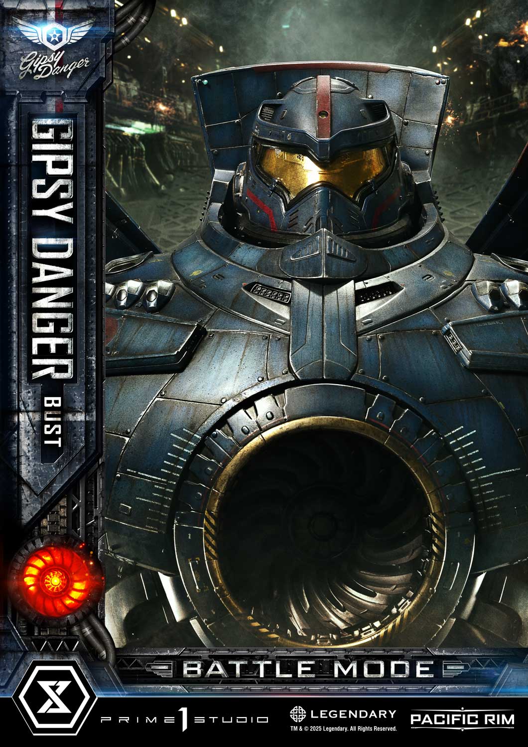 PRE-ORDER Prime1 Studio - Life Size Bust Pacific Rim (Film) Gipsy Danger Battle Mode