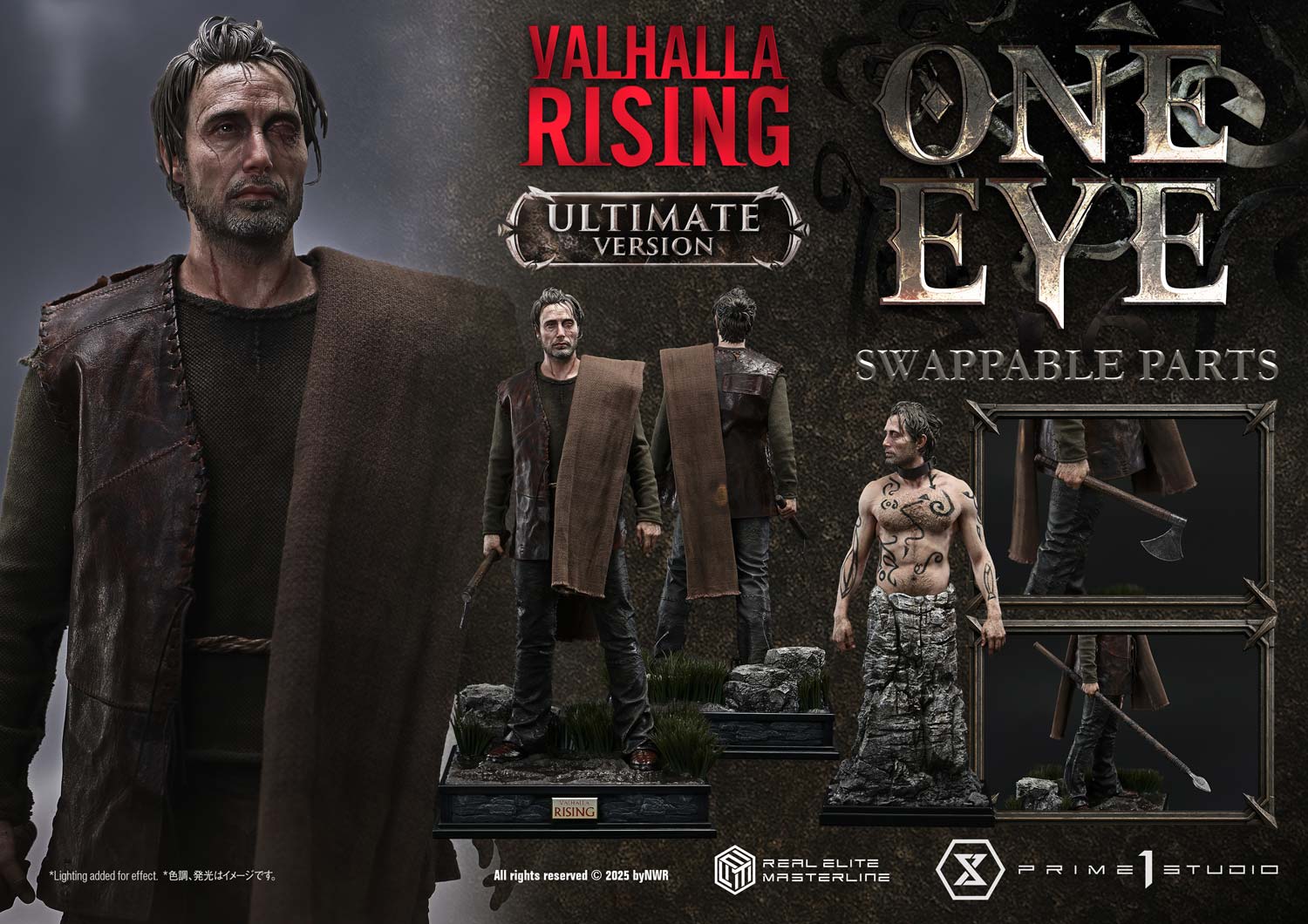 PRE-ORDER Prime1 Studio - Real Elite Masterline - Valhalla Rising - One Eye: Ultimate Bonus Version 1/4