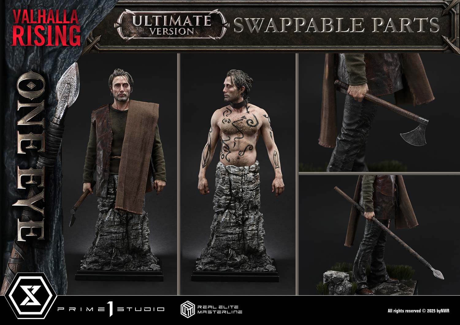 PRE-ORDER Prime1 Studio - Real Elite Masterline - Valhalla Rising - One Eye: Ultimate Bonus Version 1/4
