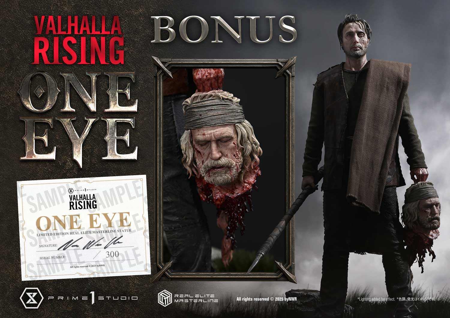 PRE-ORDER Prime1 Studio - Real Elite Masterline - Valhalla Rising - One Eye: Ultimate Bonus Version 1/4