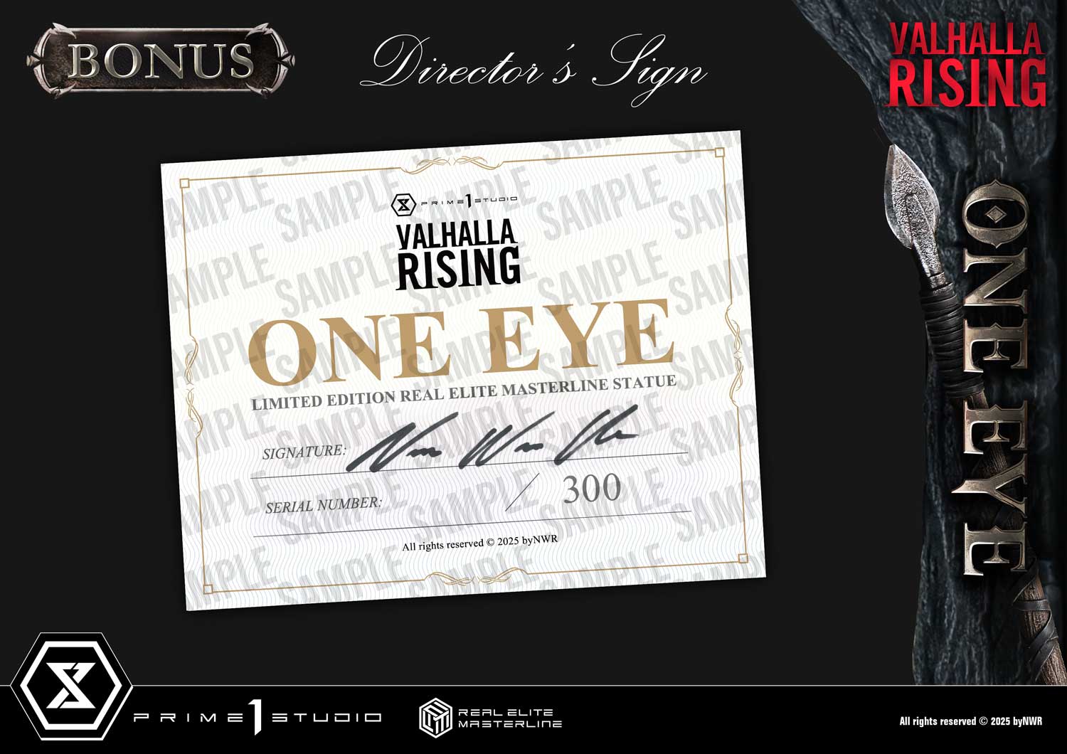 PRE-ORDER Prime1 Studio - Real Elite Masterline - Valhalla Rising - One Eye: Ultimate Bonus Version 1/4