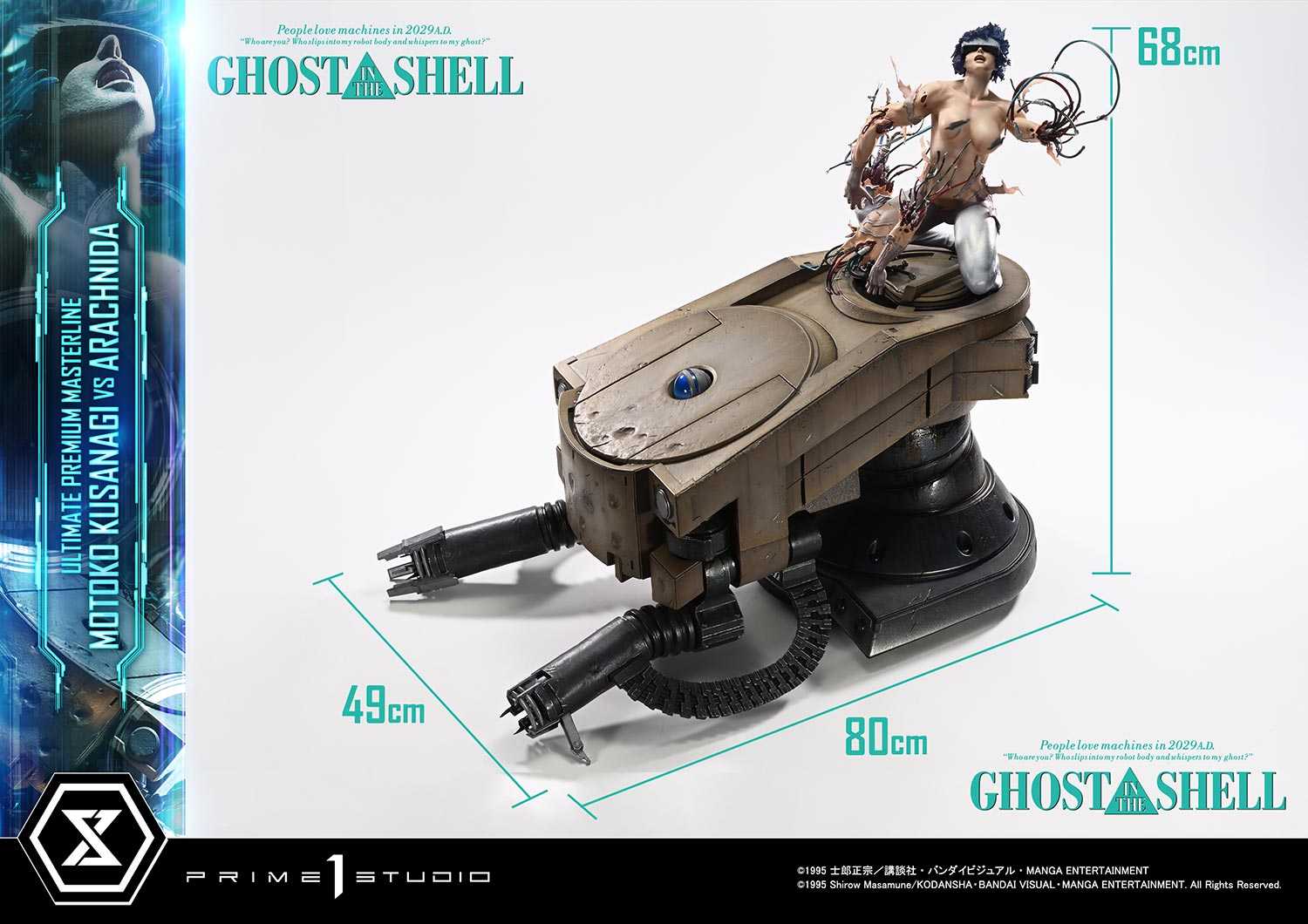 PRE-ORDER Prime 1 Statue - Ultimate Premium Masterline - GHOST IN THE SHELL - Motoko Kusanagi VS Arachnida 1/4