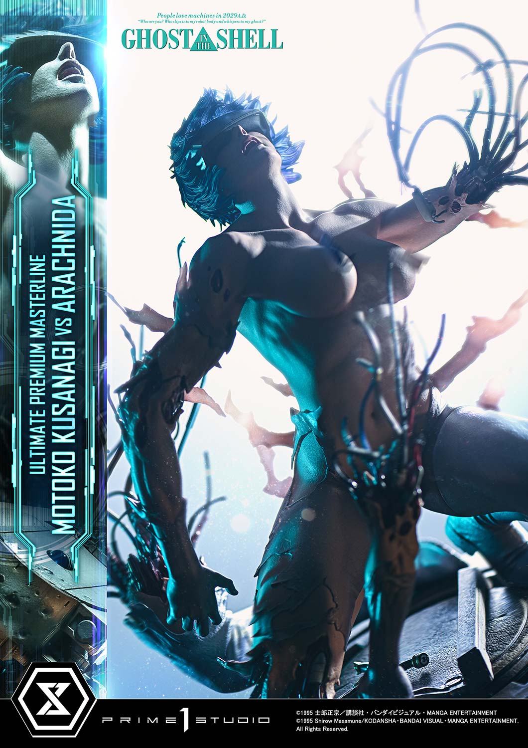 PRE-ORDER Prime 1 Statue - Ultimate Premium Masterline - GHOST IN THE SHELL - Motoko Kusanagi VS Arachnida 1/4