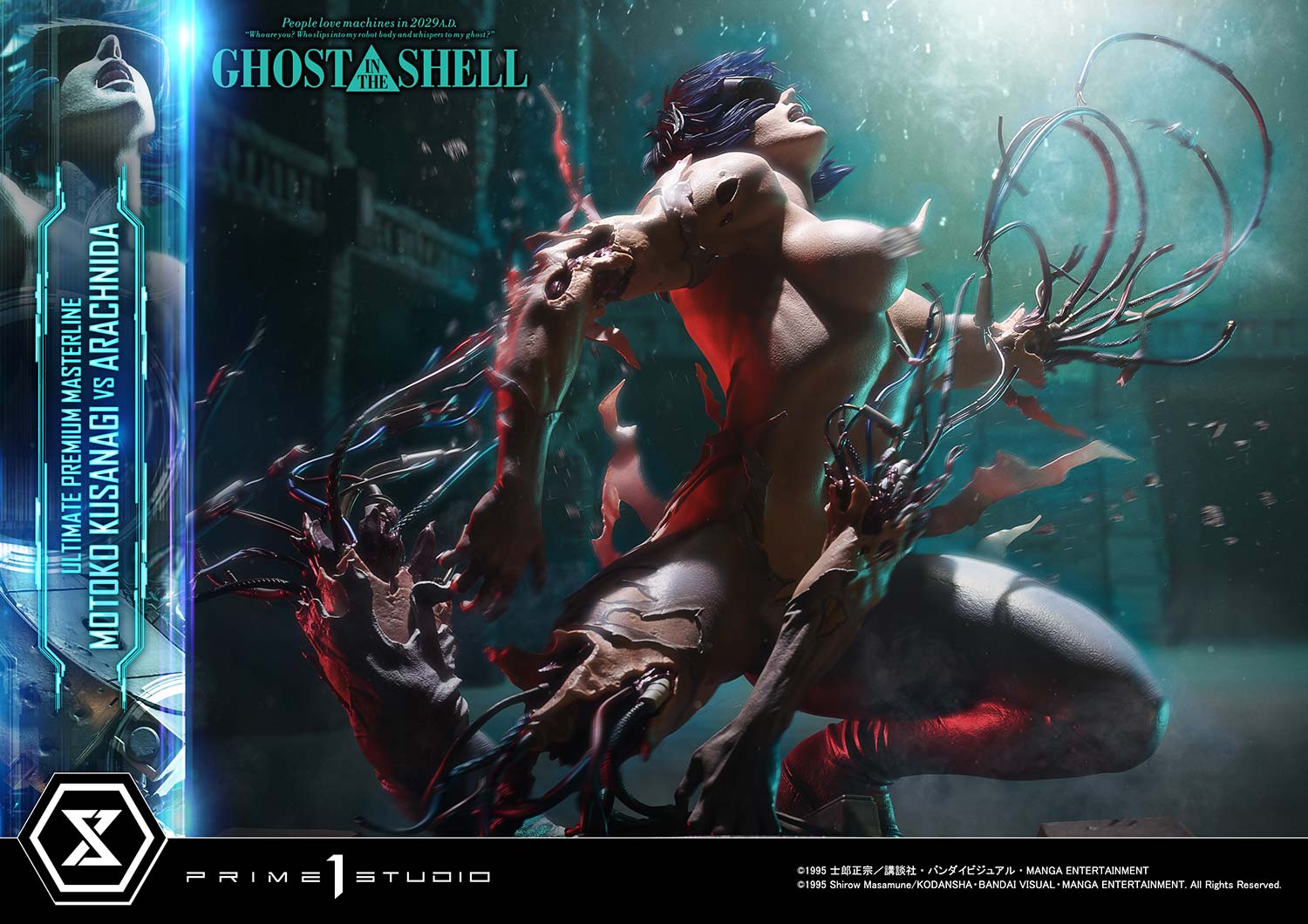 PRE-ORDER Prime 1 Statue - Ultimate Premium Masterline - GHOST IN THE SHELL - Motoko Kusanagi VS Arachnida 1/4