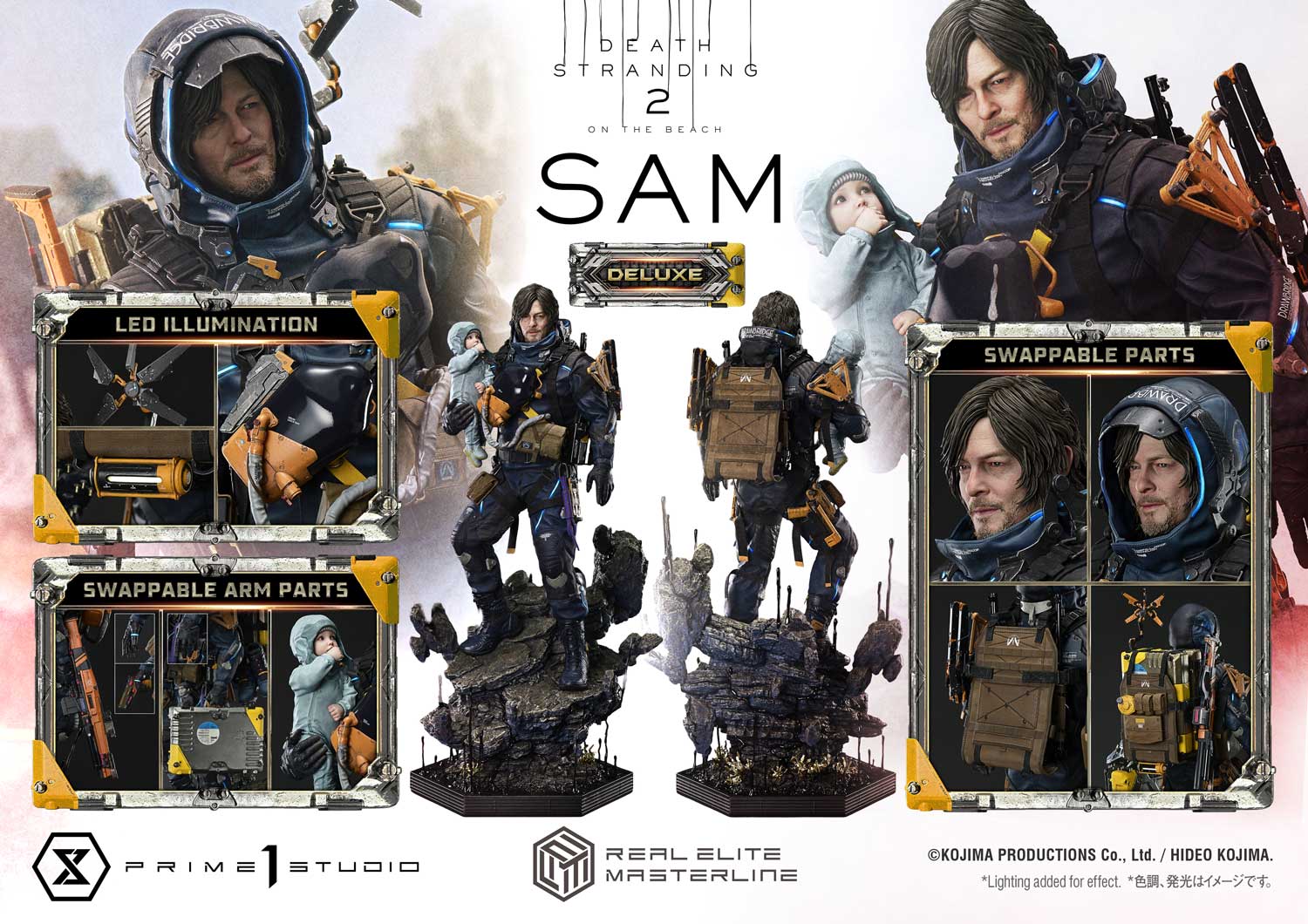 PRE-ORDER Prime 1 Statue - Real Elite Masterline - DEATH STRANDING 2: ON THE BEACH - Sam 1/3