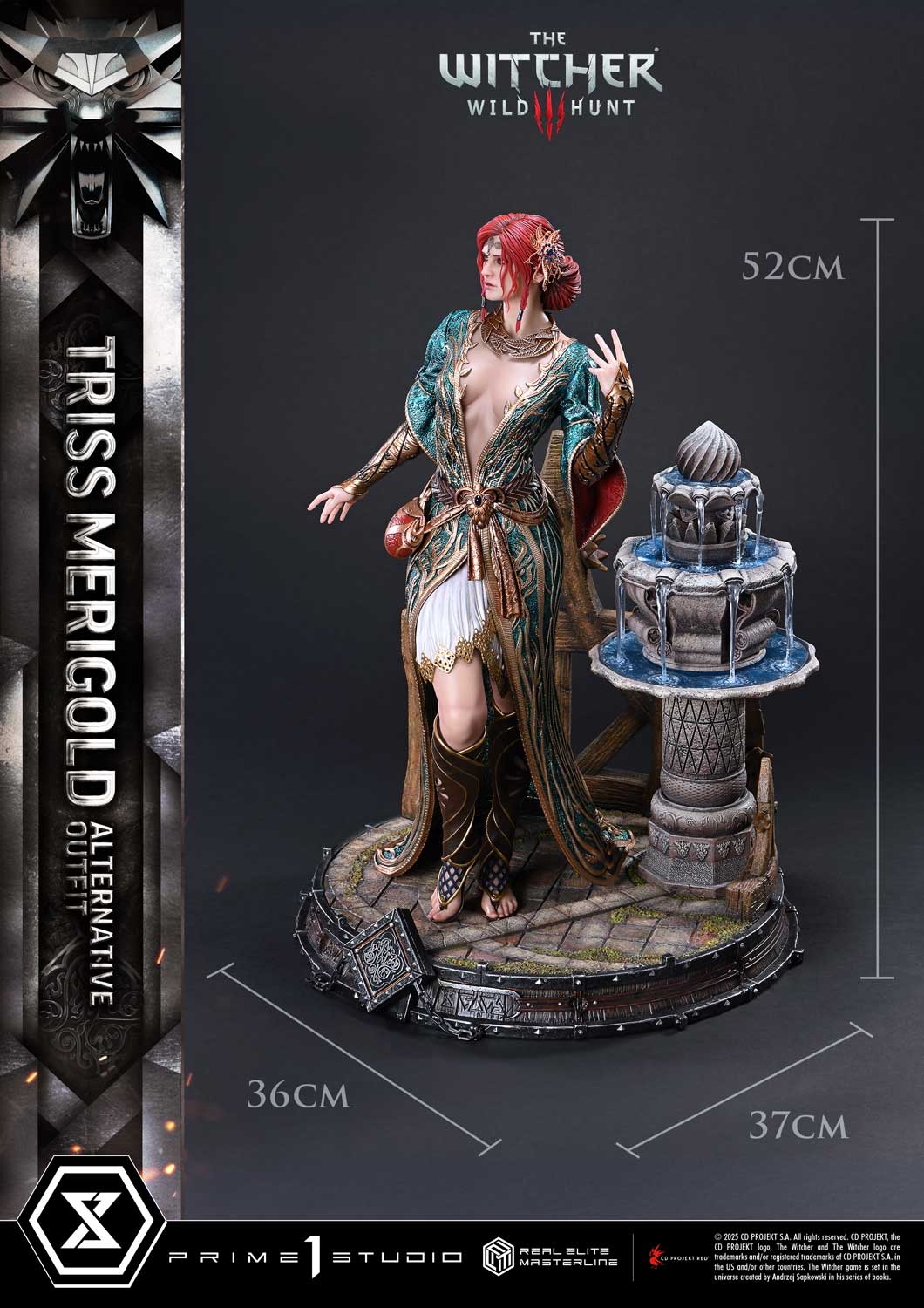 PRE-ORDER Prime 1 Statue - Real Elite Masterline - The Witcher 3: Wild Hunt - Triss Merigold: Alternative Outfit 1/4