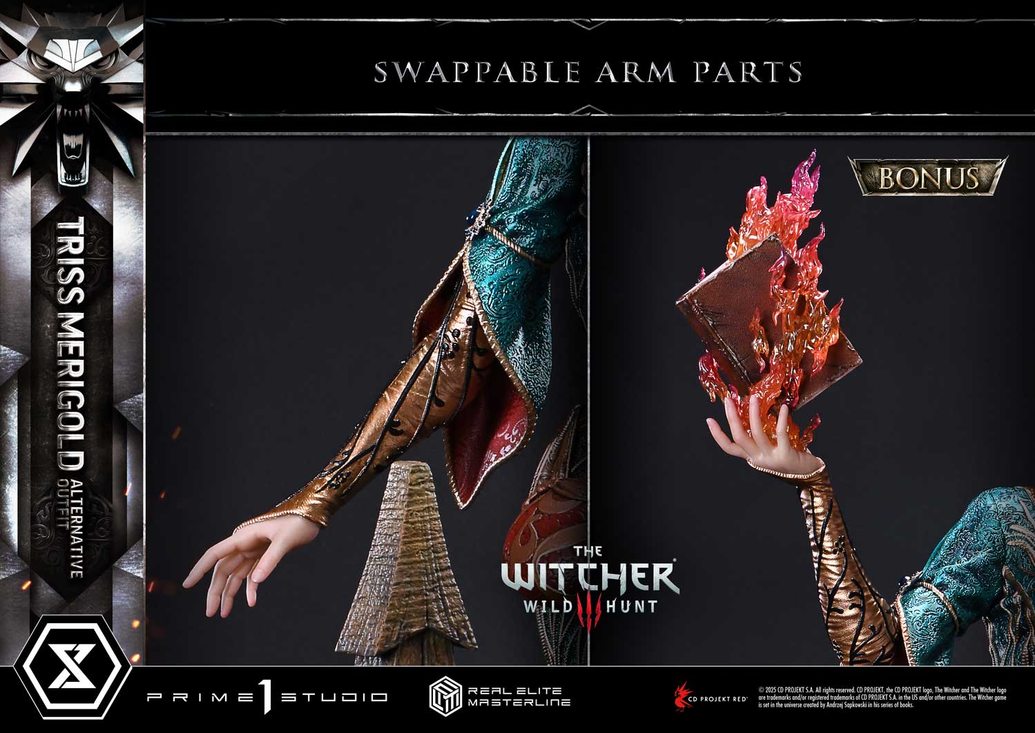 PRE-ORDER Prime 1 Statue - Real Elite Masterline - The Witcher 3: Wild Hunt - Triss Merigold: Alternative Outfit 1/4