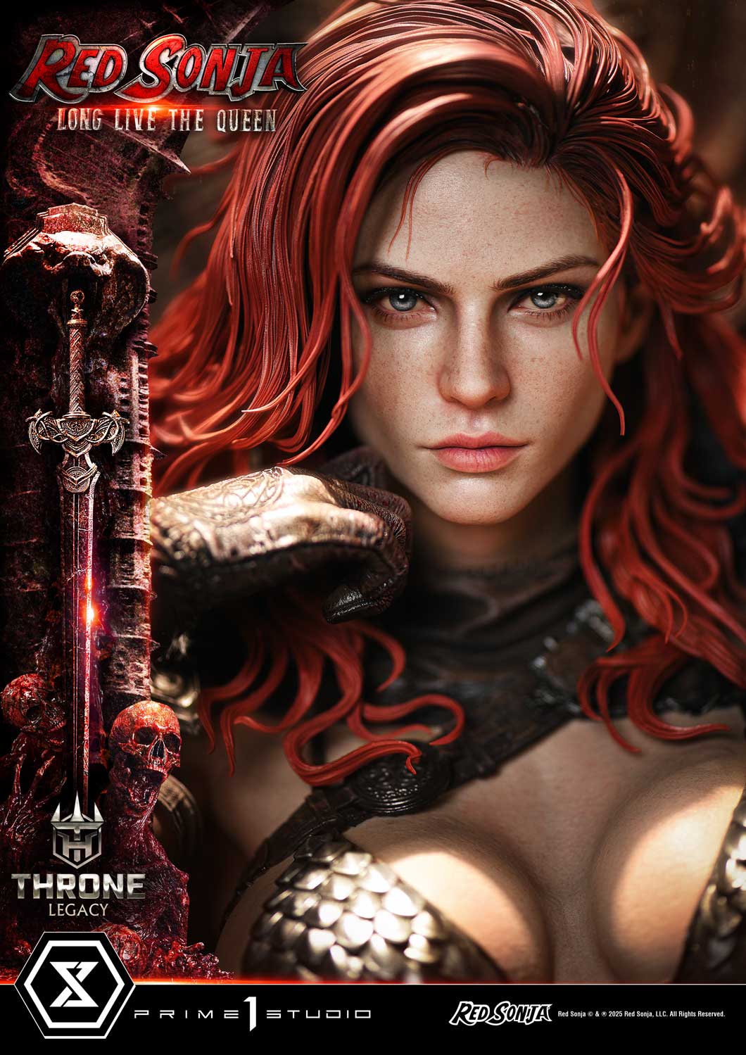 PRE-ORDER Prime 1 Statue - Throne Legacy - Red Sonja - Red Sonja: Long Live the Queen 1/3