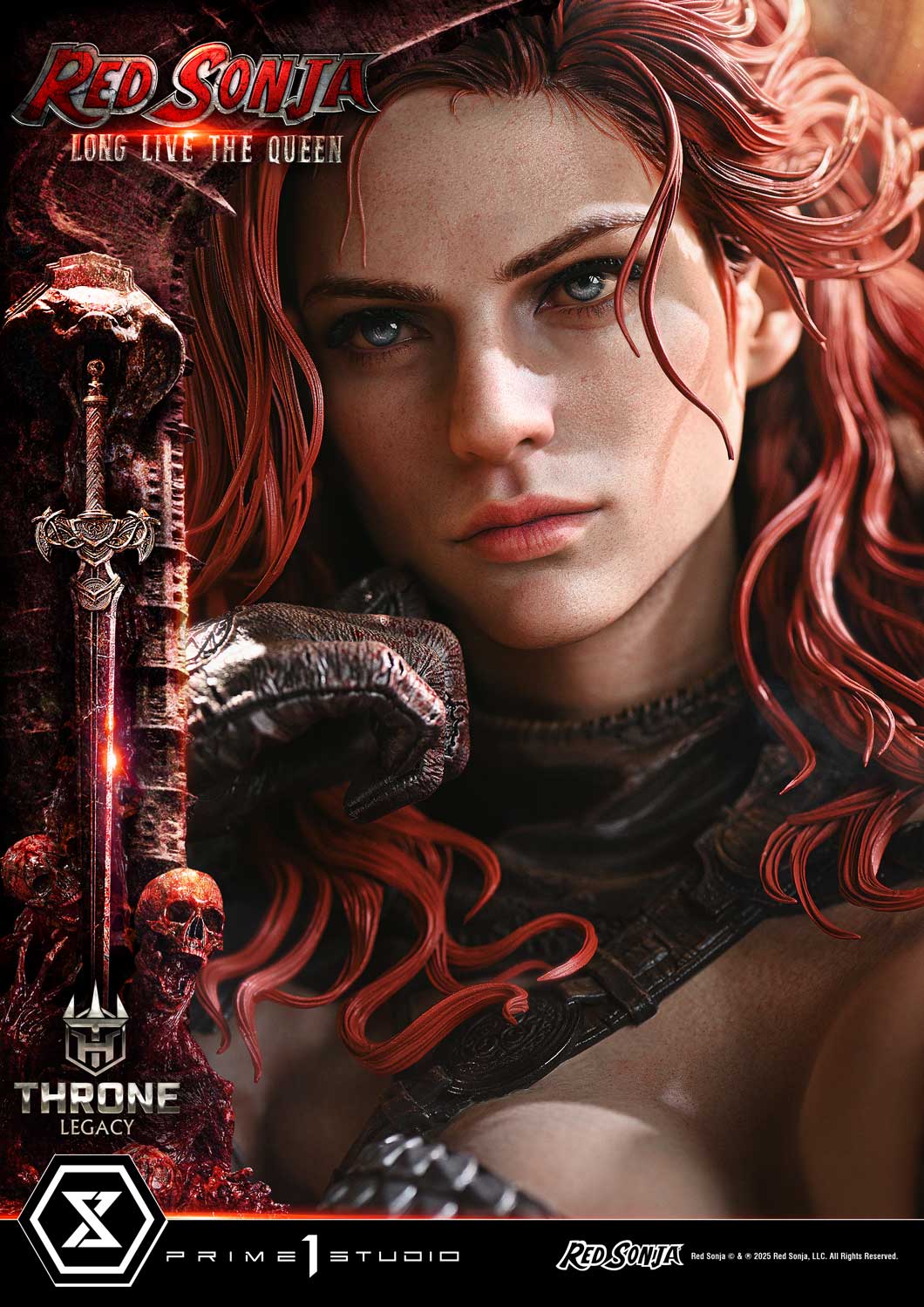PRE-ORDER Prime 1 Statue - Throne Legacy - Red Sonja - Red Sonja: Long Live the Queen 1/3