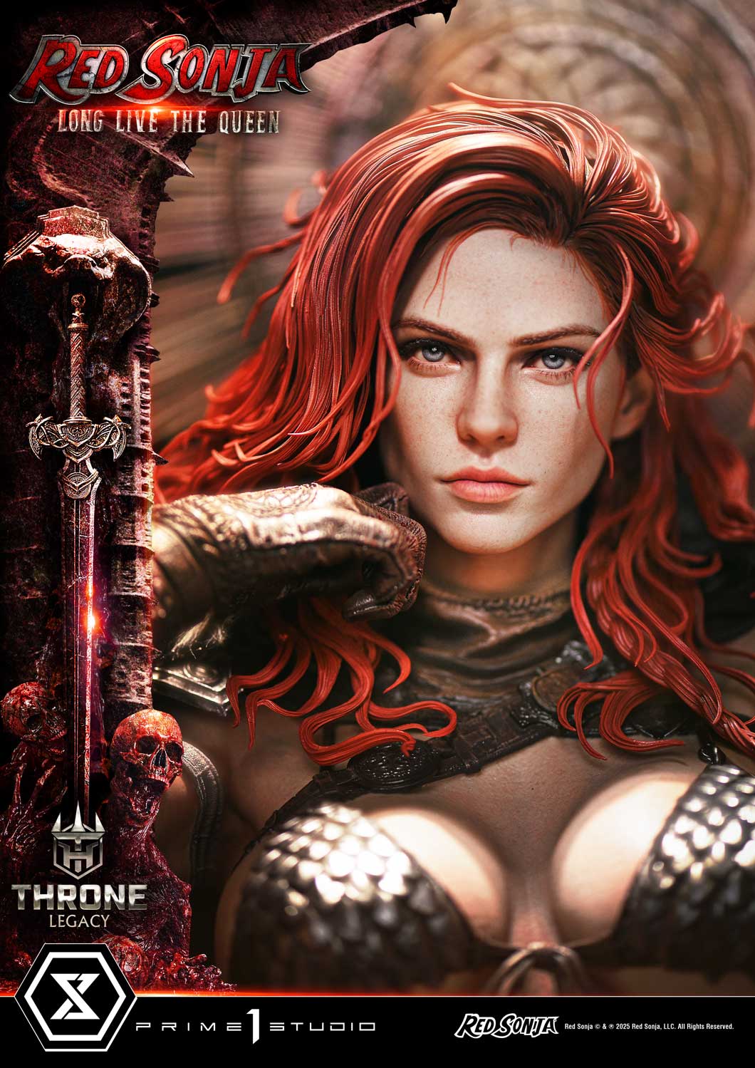 PRE-ORDER Prime 1 Statue - Throne Legacy - Red Sonja - Red Sonja: Long Live the Queen 1/3