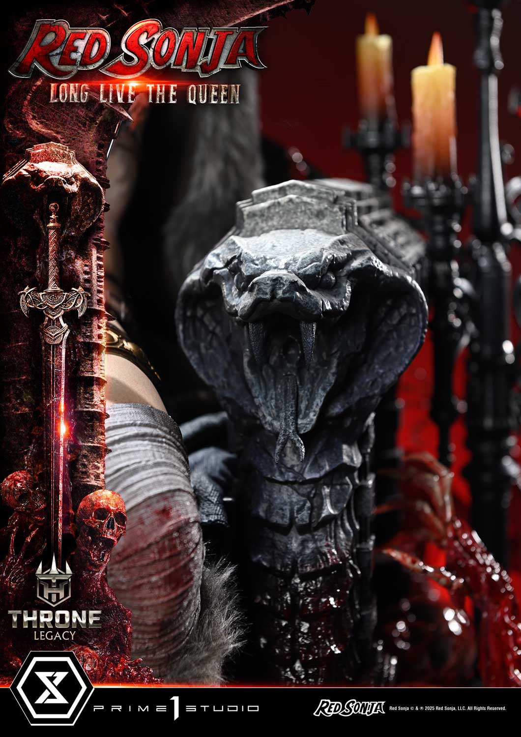 PRE-ORDER Prime 1 Statue - Throne Legacy - Red Sonja - Red Sonja: Long Live the Queen 1/3
