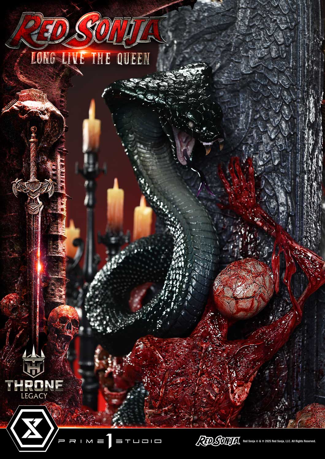 PRE-ORDER Prime 1 Statue - Throne Legacy - Red Sonja - Red Sonja: Long Live the Queen 1/3