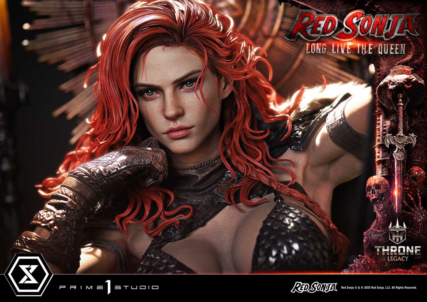 PRE-ORDER Prime 1 Statue - Throne Legacy - Red Sonja - Red Sonja: Long Live the Queen 1/3