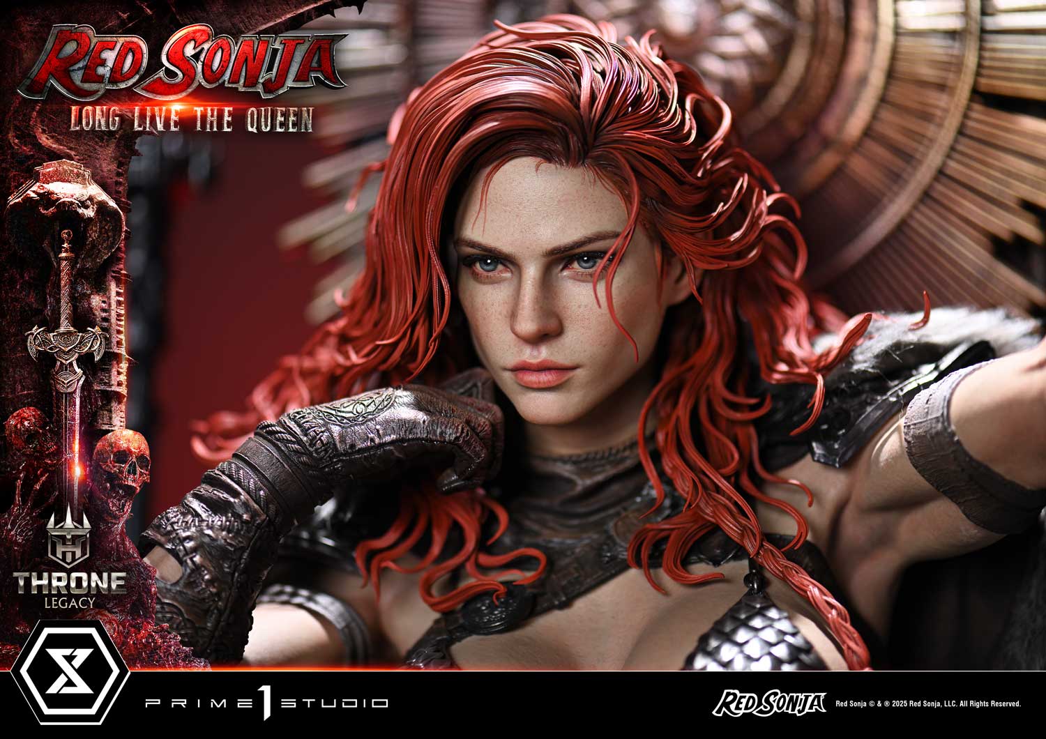 PRE-ORDER Prime 1 Statue - Throne Legacy - Red Sonja - Red Sonja: Long Live the Queen 1/3