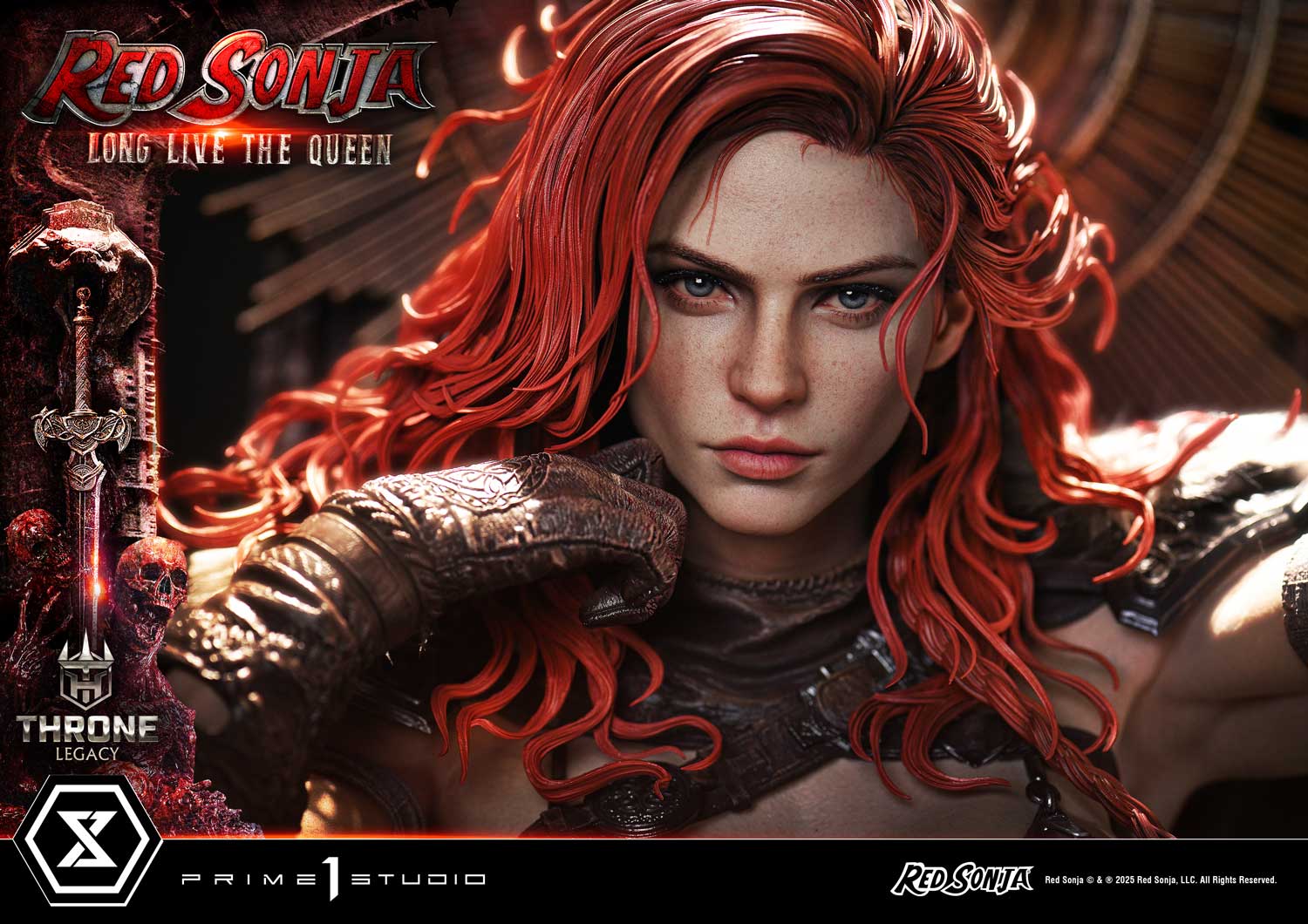 PRE-ORDER Prime 1 Statue - Throne Legacy - Red Sonja - Red Sonja: Long Live the Queen Bonus Version 1/3