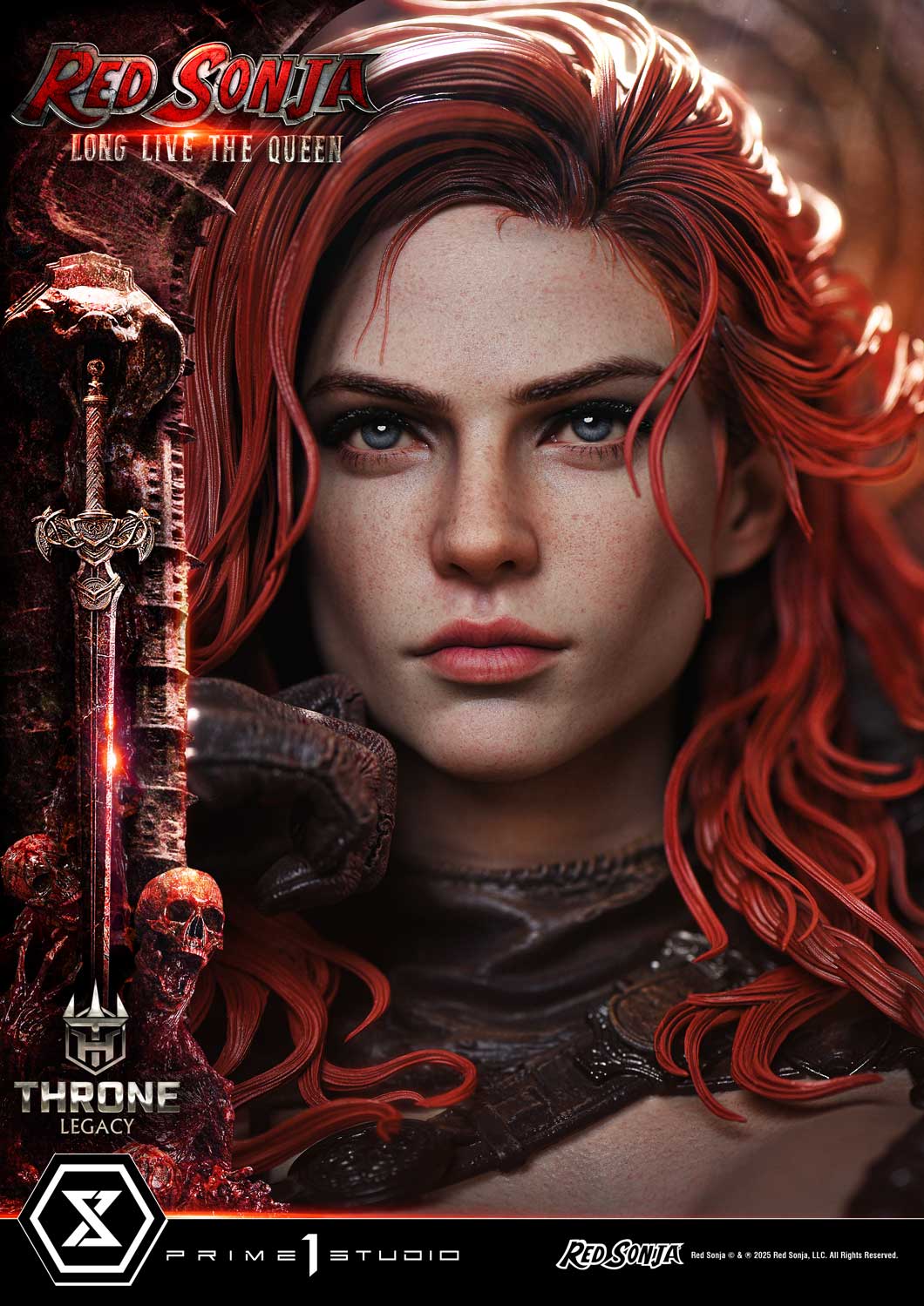 PRE-ORDER Prime 1 Statue - Throne Legacy - Red Sonja - Red Sonja: Long Live the Queen Bonus Version 1/3