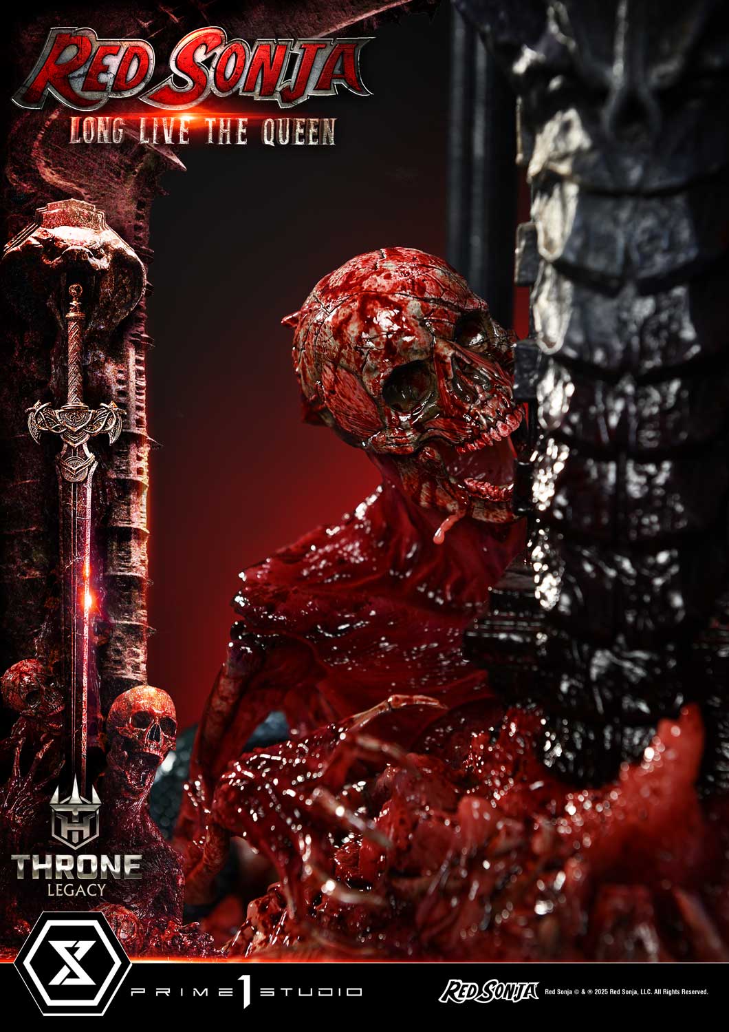 PRE-ORDER Prime 1 Statue - Throne Legacy - Red Sonja - Red Sonja: Long Live the Queen Bonus Version 1/3