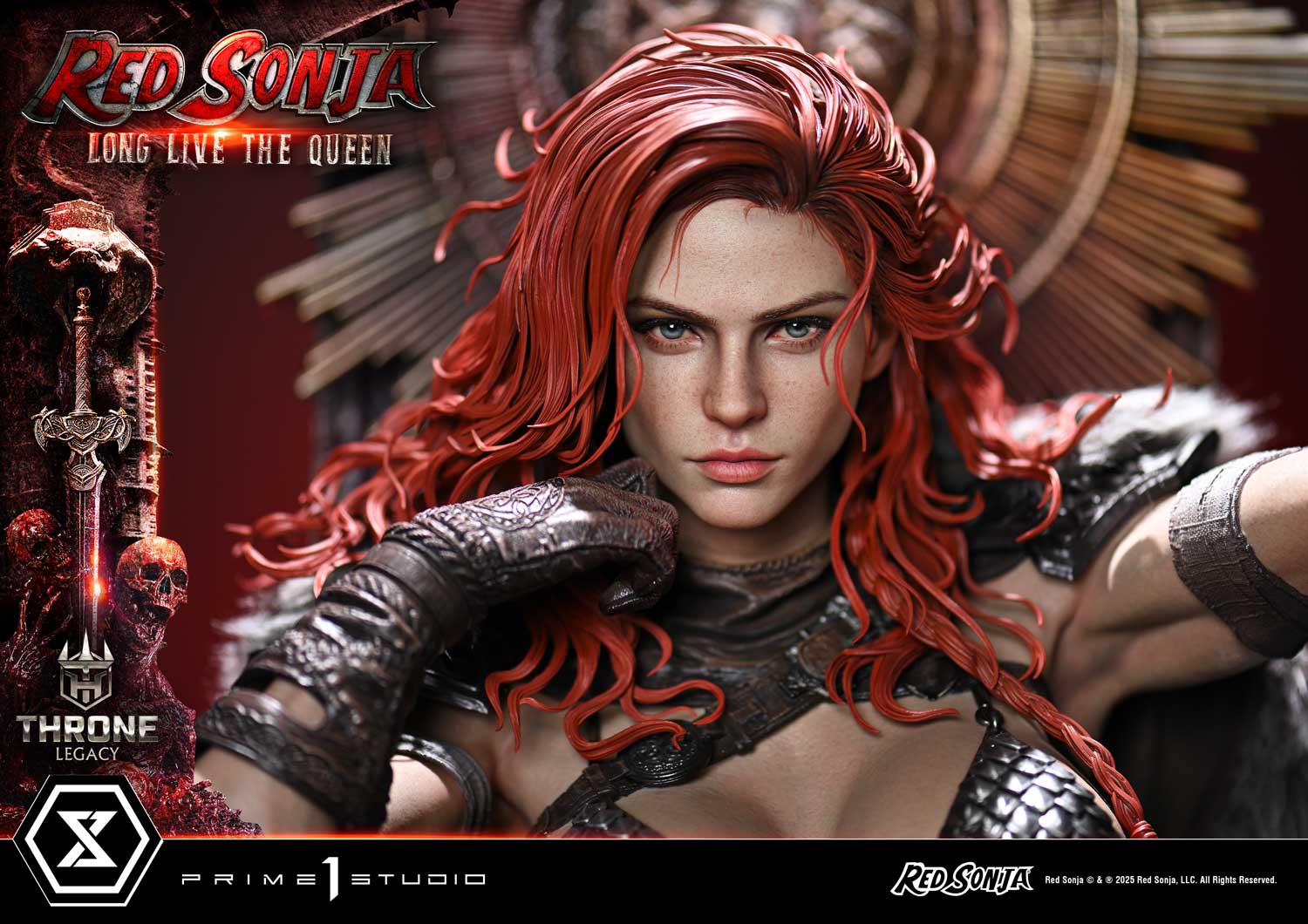 PRE-ORDER Prime 1 Statue - Throne Legacy - Red Sonja - Red Sonja: Long Live the Queen Bonus Version 1/3