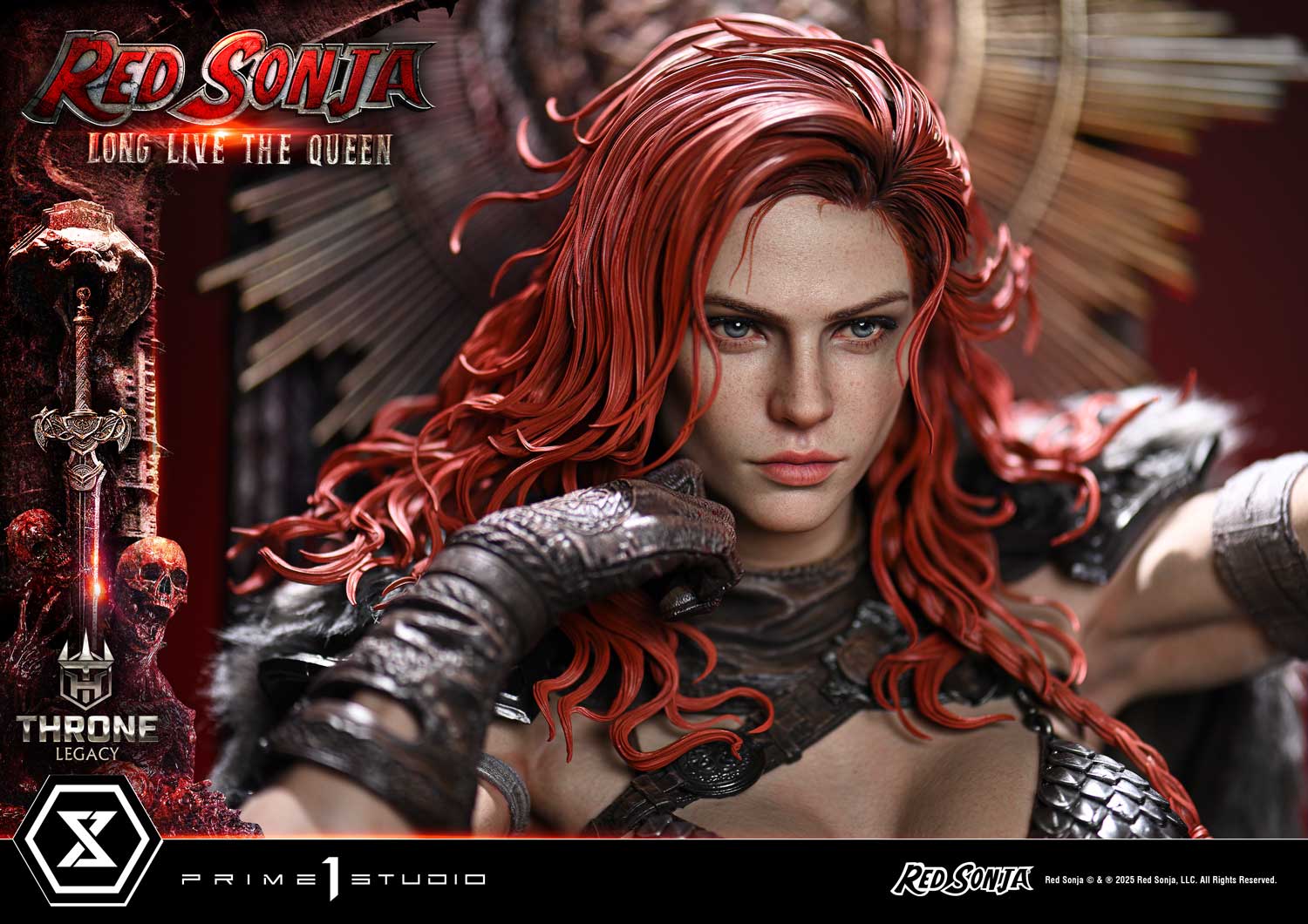 PRE-ORDER Prime 1 Statue - Throne Legacy - Red Sonja - Red Sonja: Long Live the Queen Bonus Version 1/3