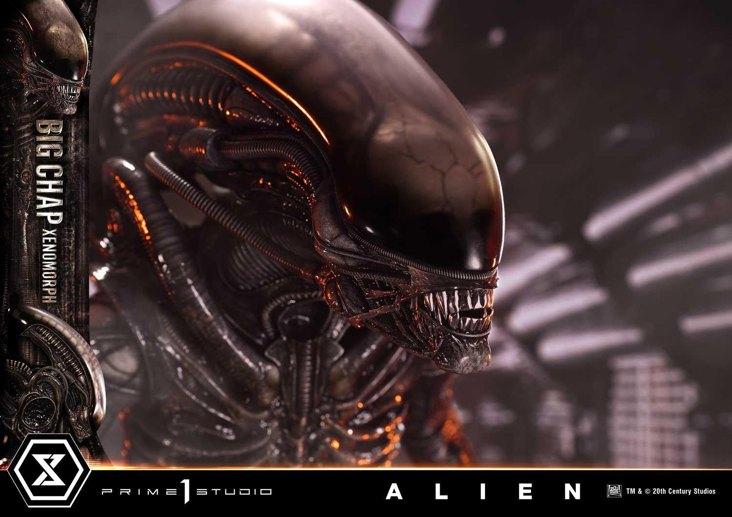 PRE-ORDER Prime 1 Studio - Museum Masterline XL - Alien (Film) - Big Chap Xenomorph: Close Up Shot Ver. 1/3