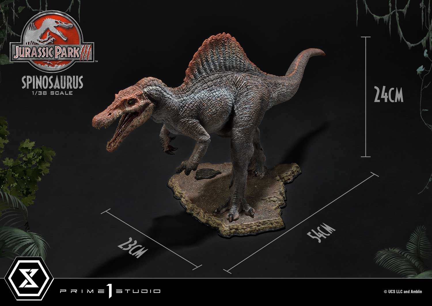 PRE-ORDER Prime 1 Studio - Prime Collectible Figures - Jurassic Park III - Spinosaurus 1/38