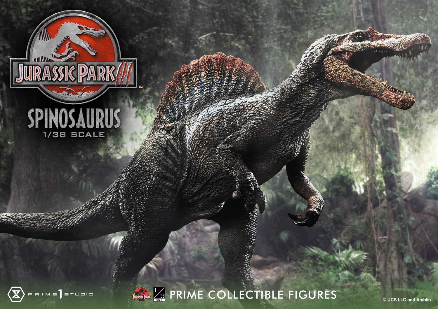 PRE-ORDER Prime 1 Studio - Prime Collectible Figures - Jurassic Park III - Spinosaurus 1/38