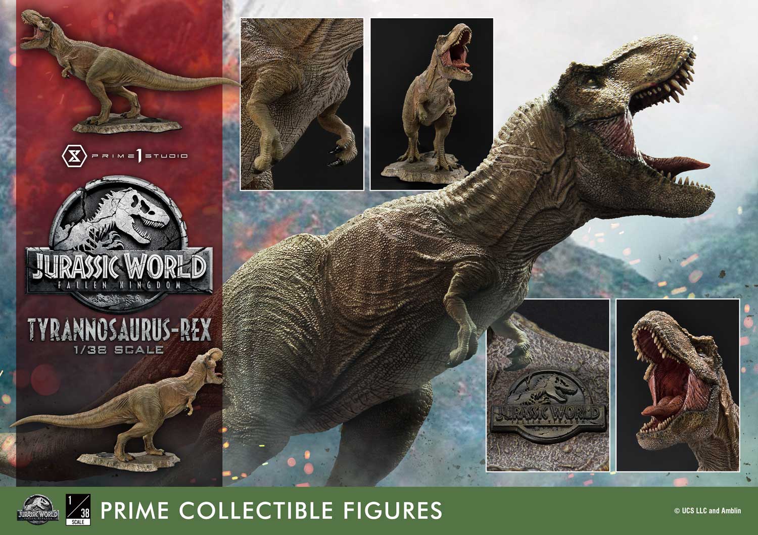 PRE-ORDER Prime 1 Studio - Prime Collectible Figures - Jurassic World: Fallen Kingdom - Tyrannosaurus-Rex 1/38