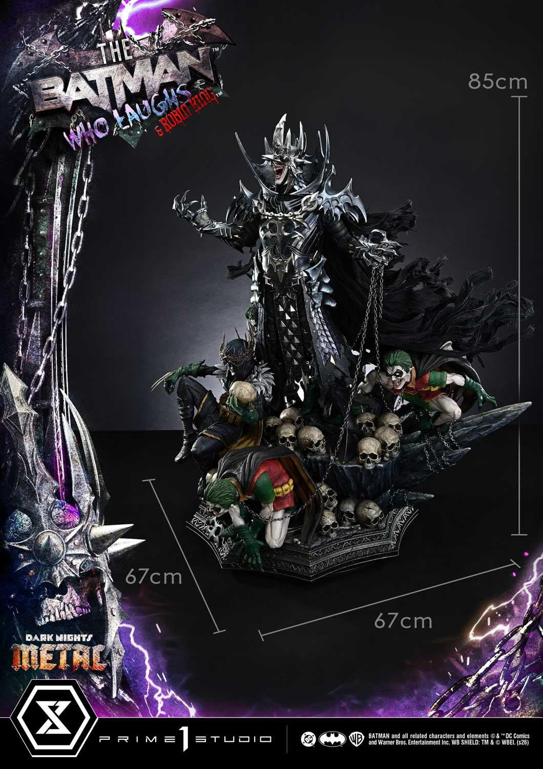 PRE-ORDER Prime 1 Studio - Museum Masterline - Dark Nights: Death Metal - The Batman Who Laughs &amp; Robin King 1/3