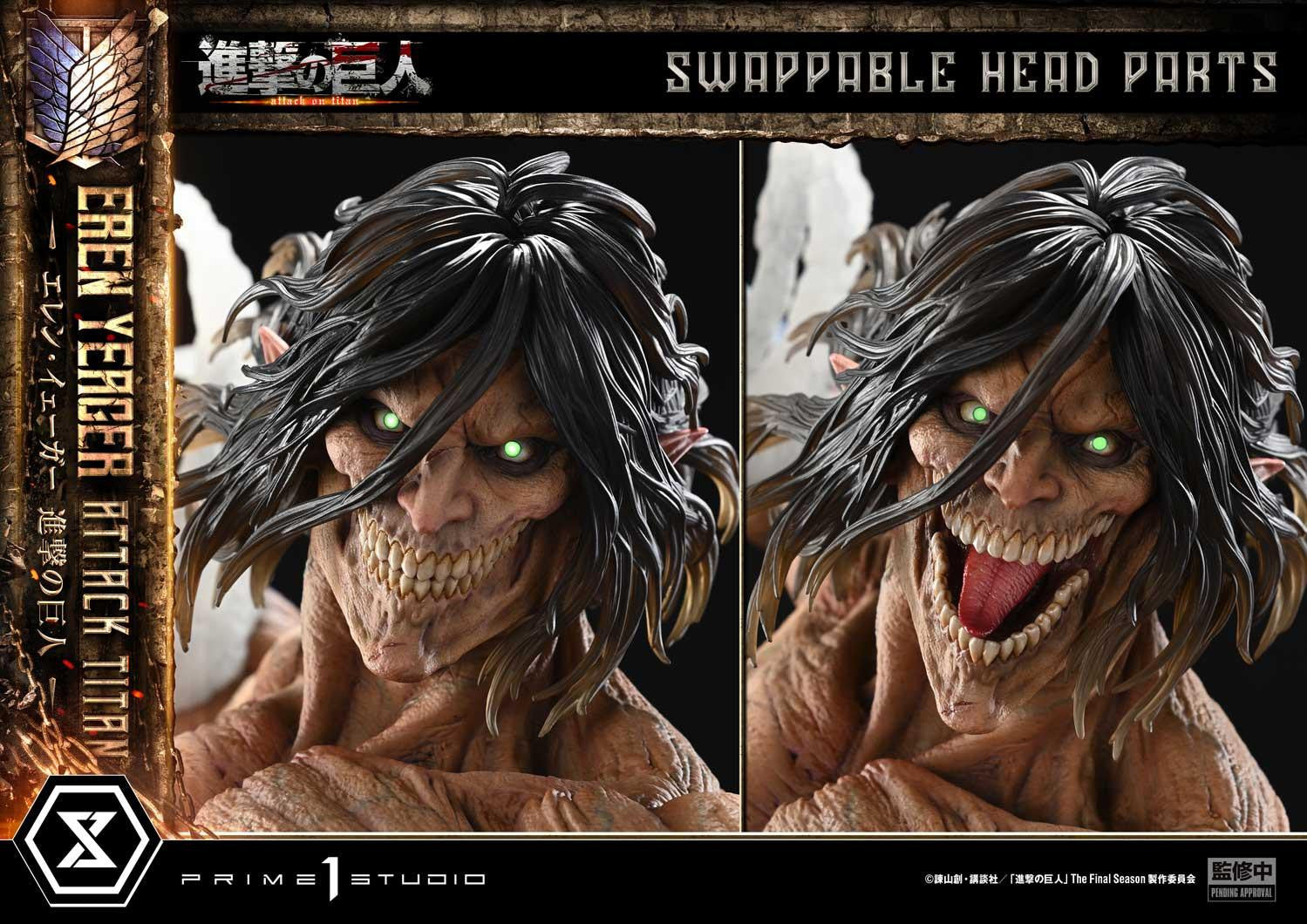 PRE-ORDER Prime 1 Studio - Ultimate Diorama Masterline - Attack on Titan - Eren Yeager: Attack Titan