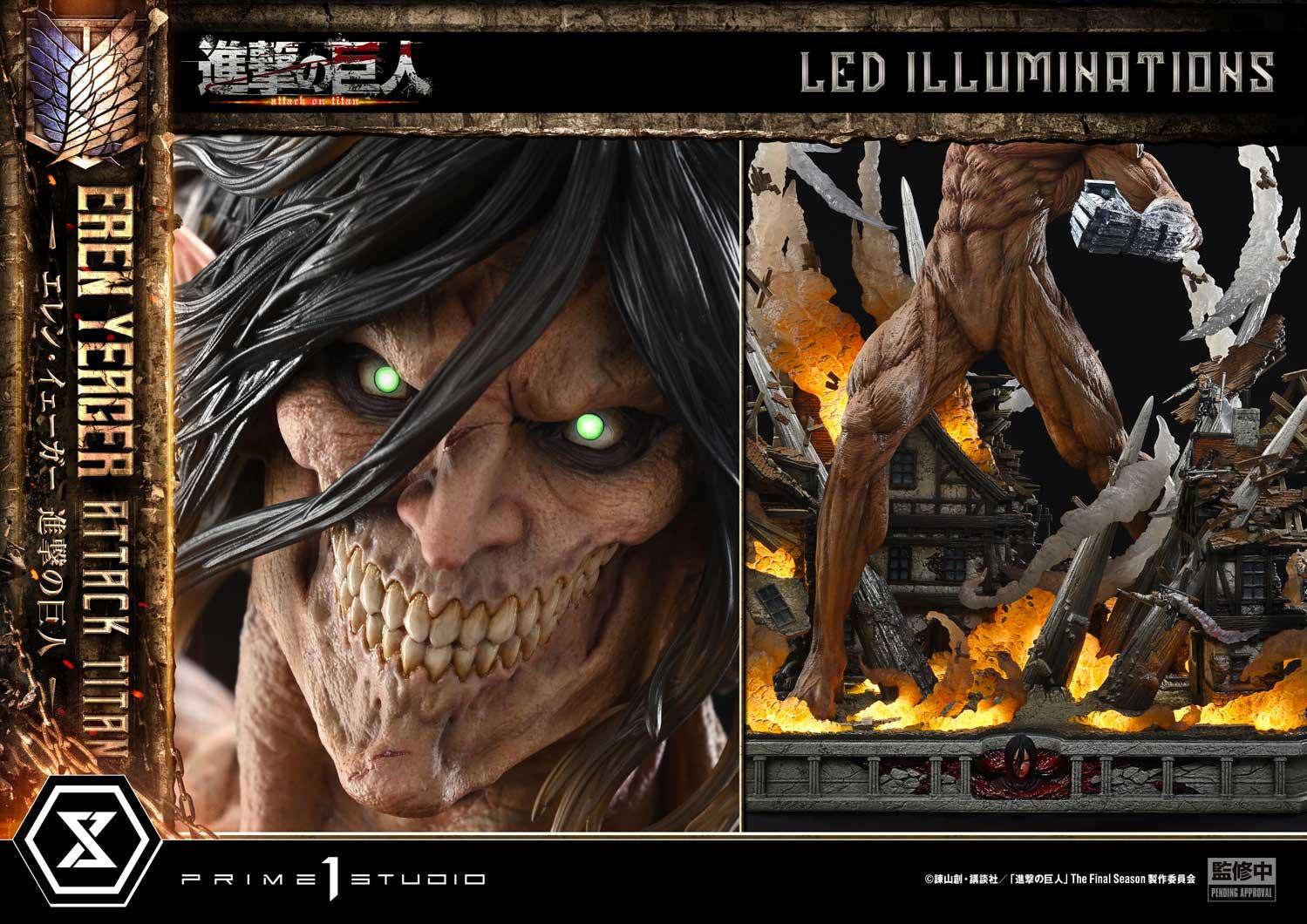 PRE-ORDER Prime 1 Studio - Ultimate Diorama Masterline - Attack on Titan - Eren Yeager: Attack Titan