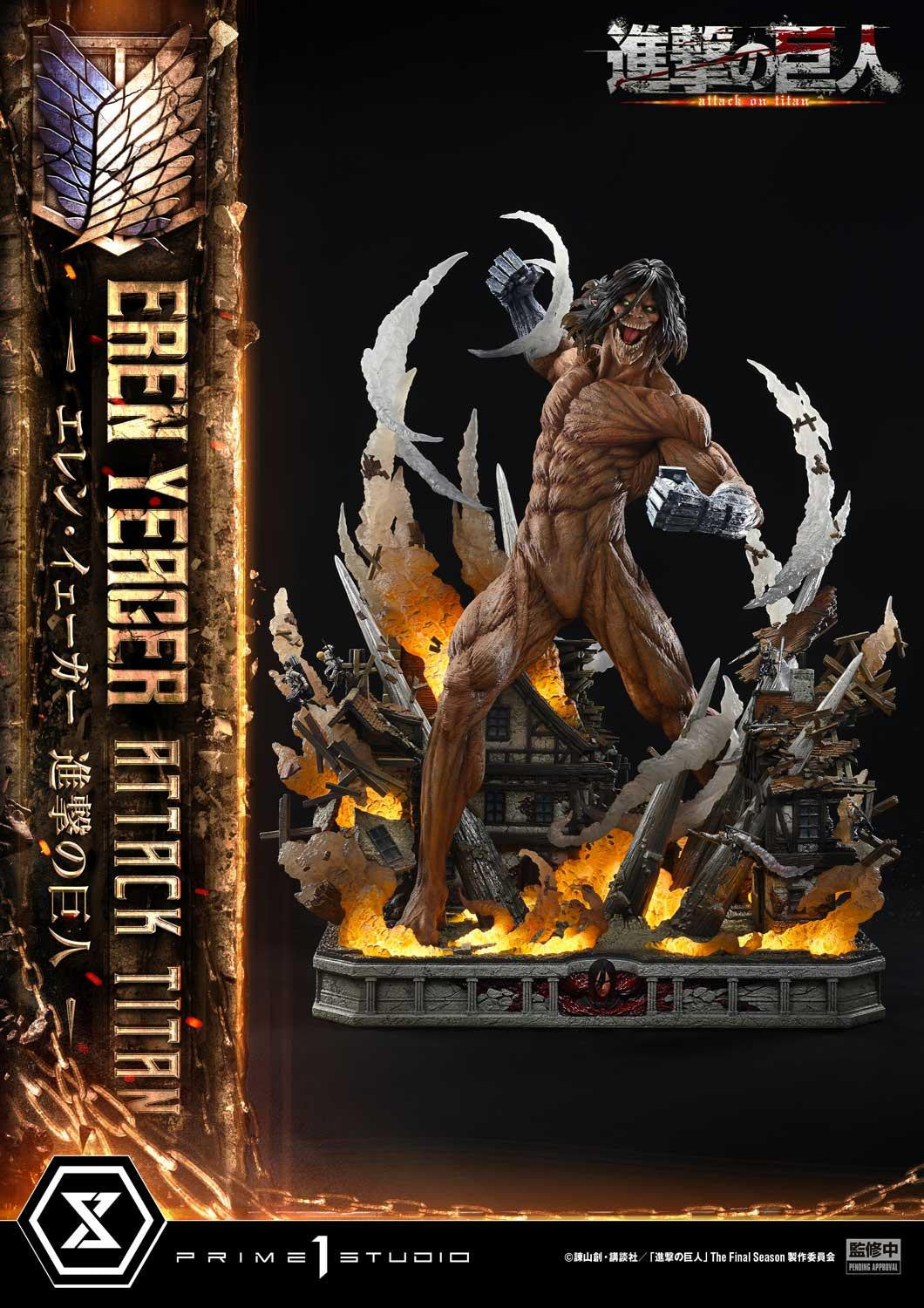 PRE-ORDER Prime 1 Studio - Ultimate Diorama Masterline - Attack on Titan - Eren Yeager: Attack Titan