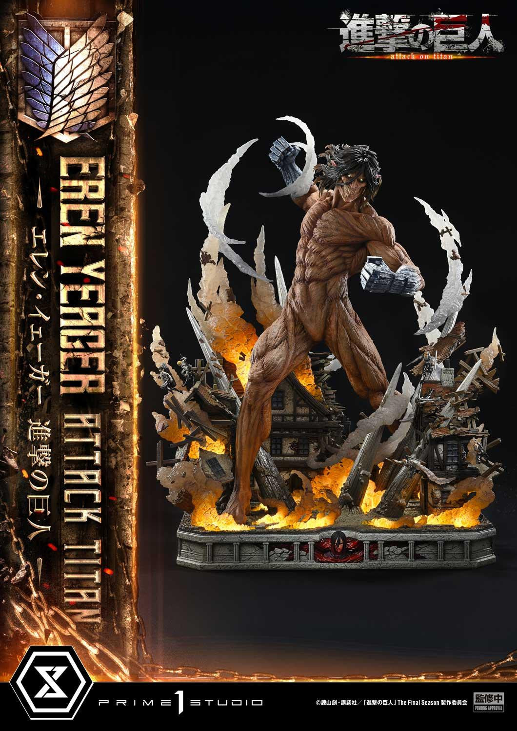 PRE-ORDER Prime 1 Studio - Ultimate Diorama Masterline - Attack on Titan - Eren Yeager: Attack Titan