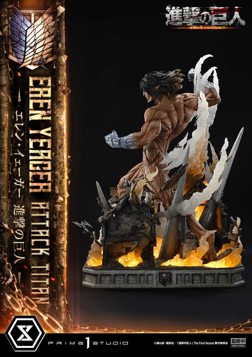 PRE-ORDER Prime 1 Studio - Ultimate Diorama Masterline - Attack on Titan - Eren Yeager: Attack Titan