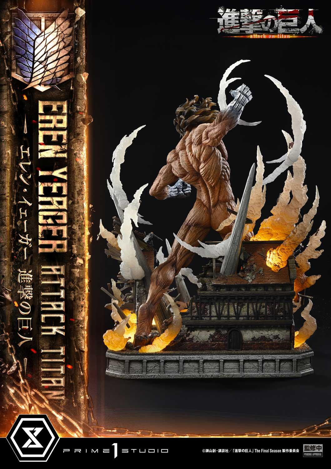 PRE-ORDER Prime 1 Studio - Ultimate Diorama Masterline - Attack on Titan - Eren Yeager: Attack Titan