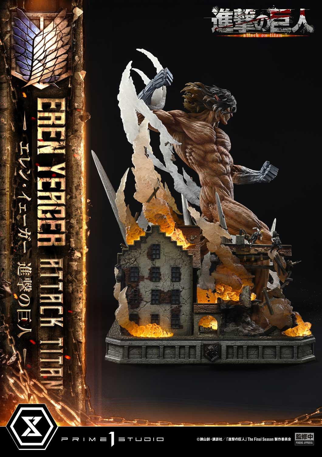 PRE-ORDER Prime 1 Studio - Ultimate Diorama Masterline - Attack on Titan - Eren Yeager: Attack Titan