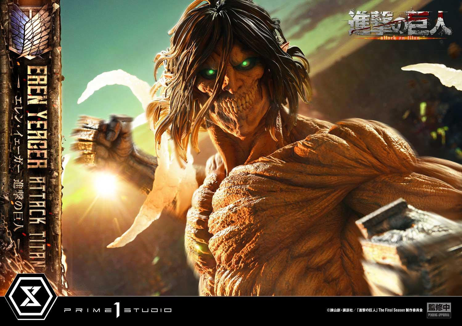 PRE-ORDER Prime 1 Studio - Ultimate Diorama Masterline - Attack on Titan - Eren Yeager: Attack Titan