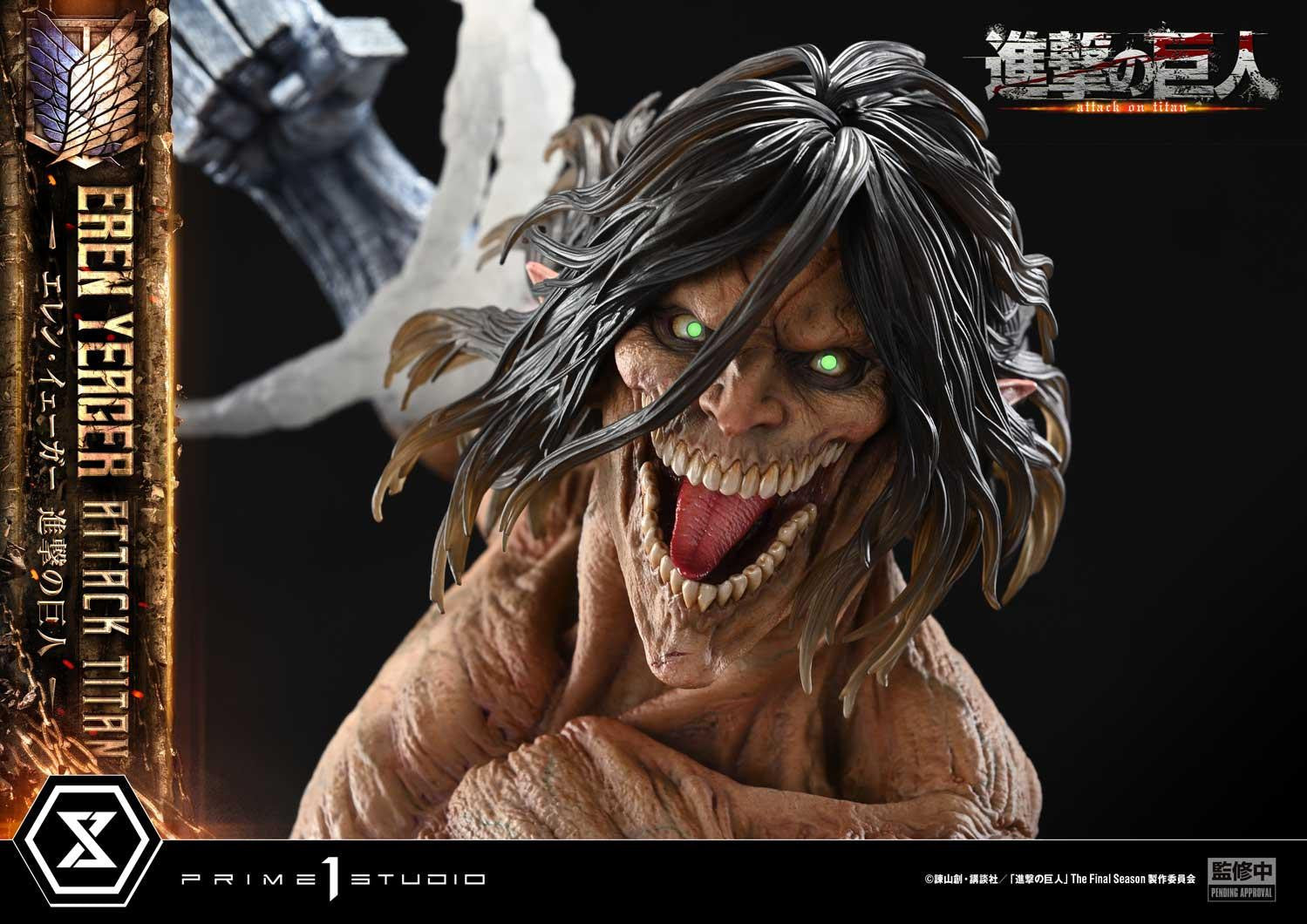PRE-ORDER Prime 1 Studio - Ultimate Diorama Masterline - Attack on Titan - Eren Yeager: Attack Titan