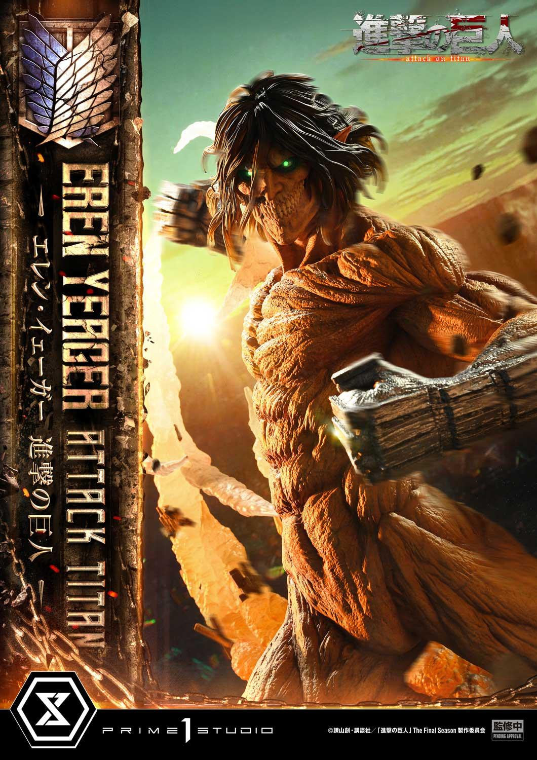PRE-ORDER Prime 1 Studio - Ultimate Diorama Masterline - Attack on Titan - Eren Yeager: Attack Titan