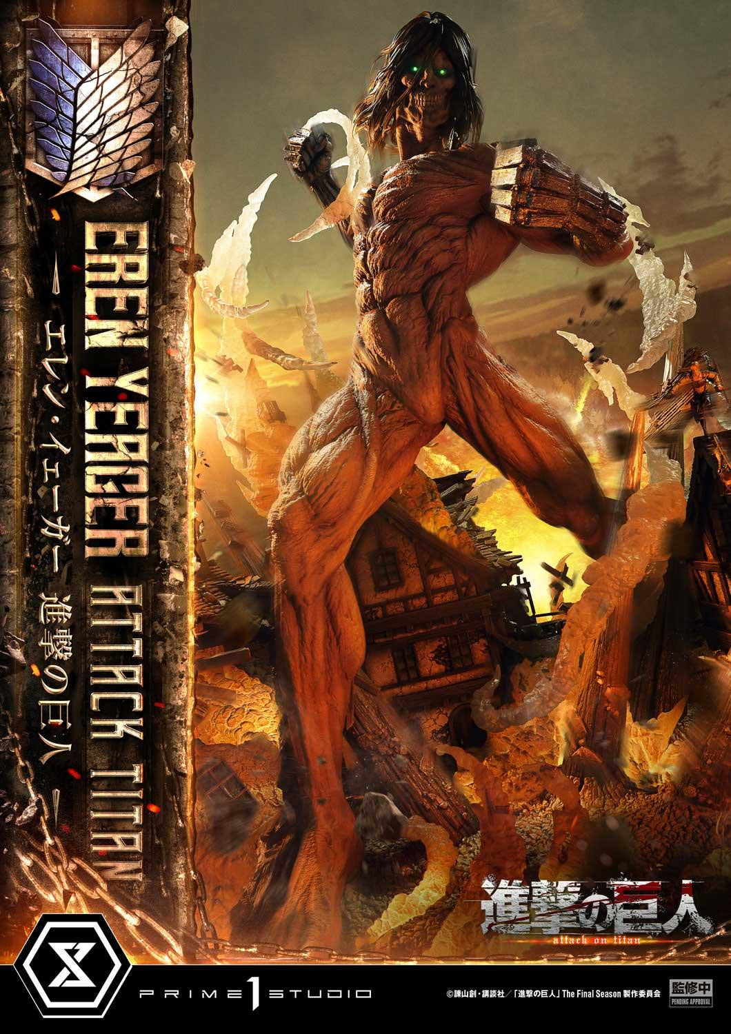PRE-ORDER Prime 1 Studio - Ultimate Diorama Masterline - Attack on Titan - Eren Yeager: Attack Titan