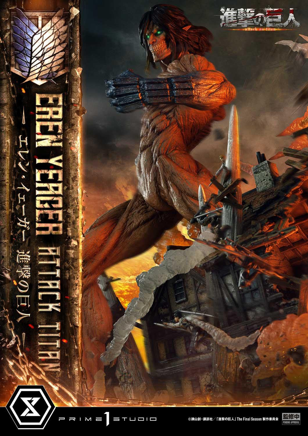 PRE-ORDER Prime 1 Studio - Ultimate Diorama Masterline - Attack on Titan - Eren Yeager: Attack Titan