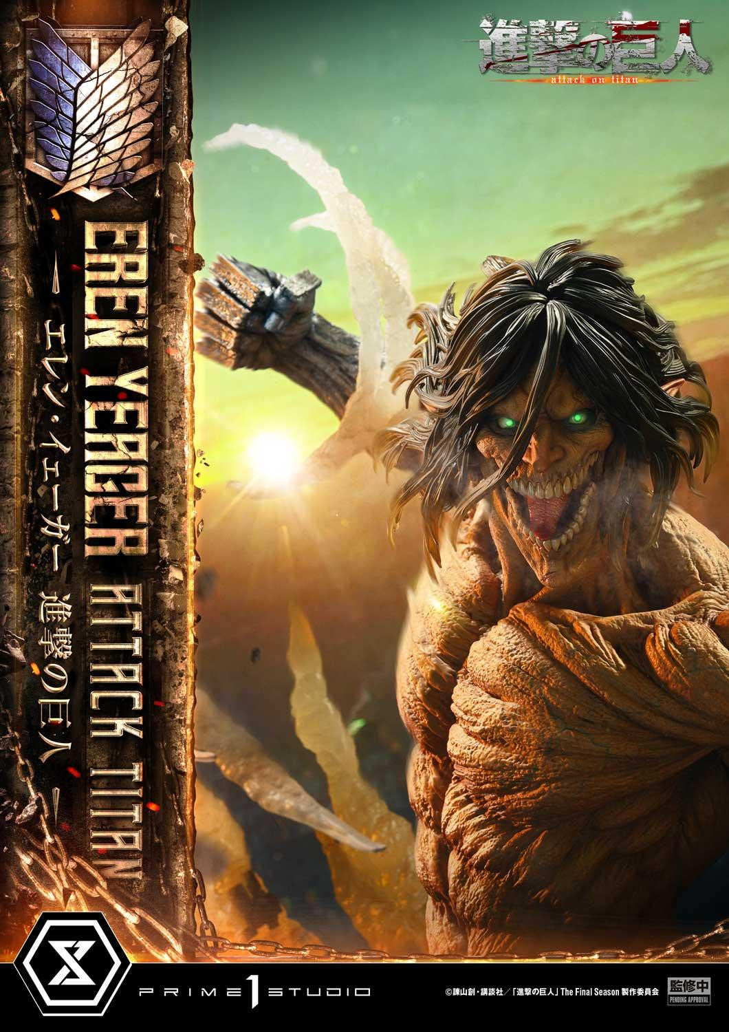 PRE-ORDER Prime 1 Studio - Ultimate Diorama Masterline - Attack on Titan - Eren Yeager: Attack Titan