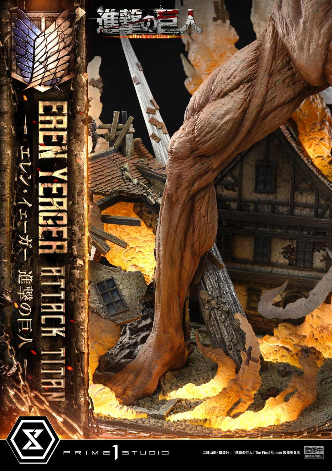 PRE-ORDER Prime 1 Studio - Ultimate Diorama Masterline - Attack on Titan - Eren Yeager: Attack Titan