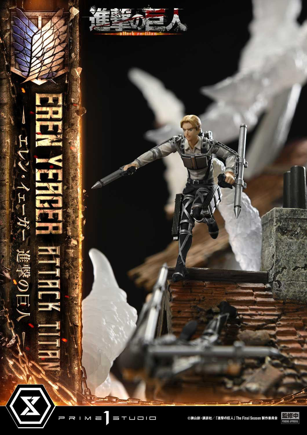 PRE-ORDER Prime 1 Studio - Ultimate Diorama Masterline - Attack on Titan - Eren Yeager: Attack Titan