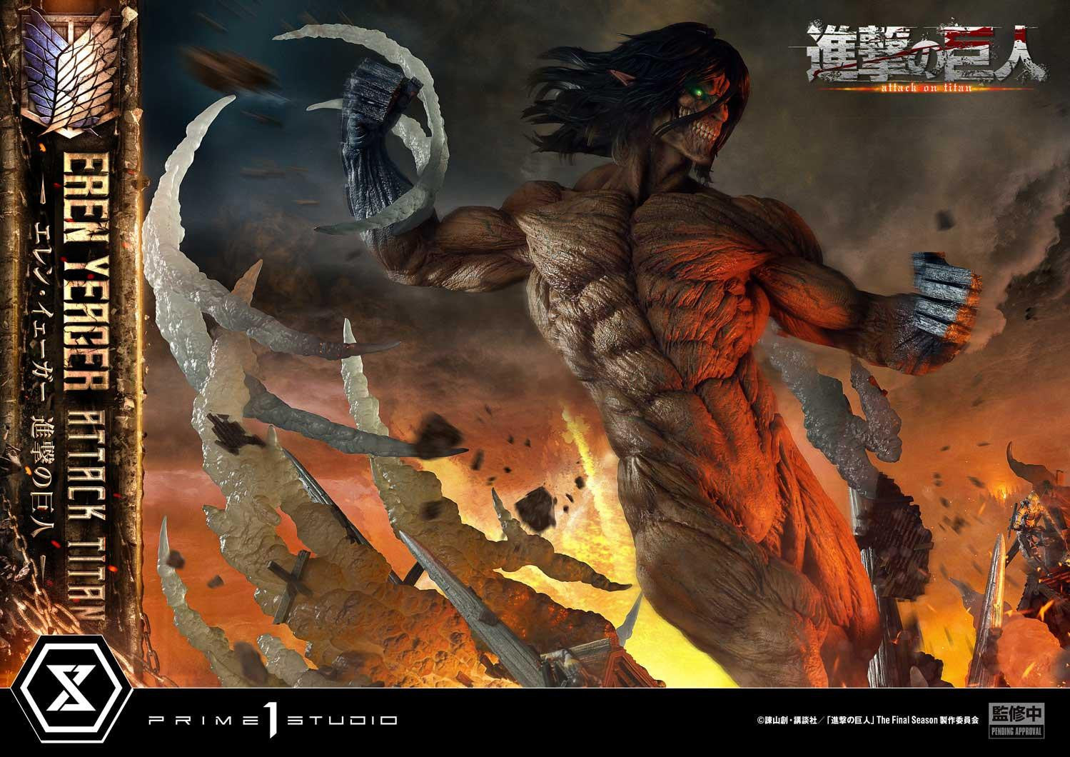 PRE-ORDER Prime 1 Studio - Ultimate Diorama Masterline - Attack on Titan - Eren Yeager: Attack Titan