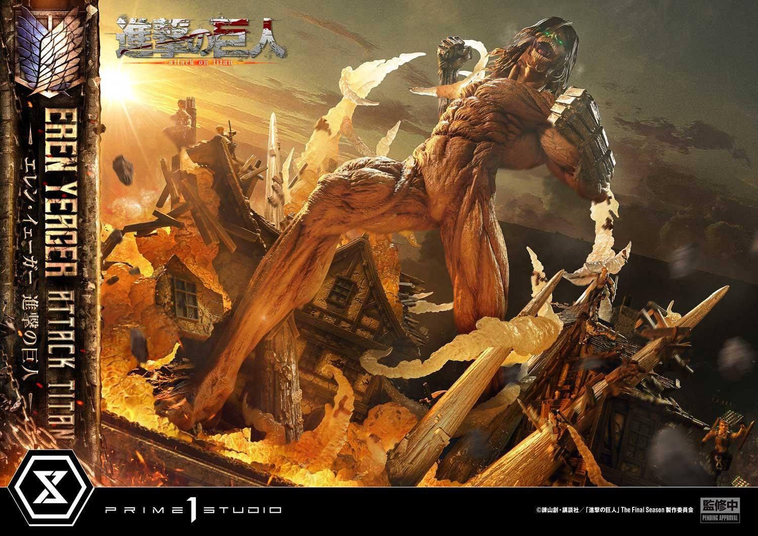 PRE-ORDER Prime 1 Studio - Ultimate Diorama Masterline - Attack on Titan - Eren Yeager: Attack Titan