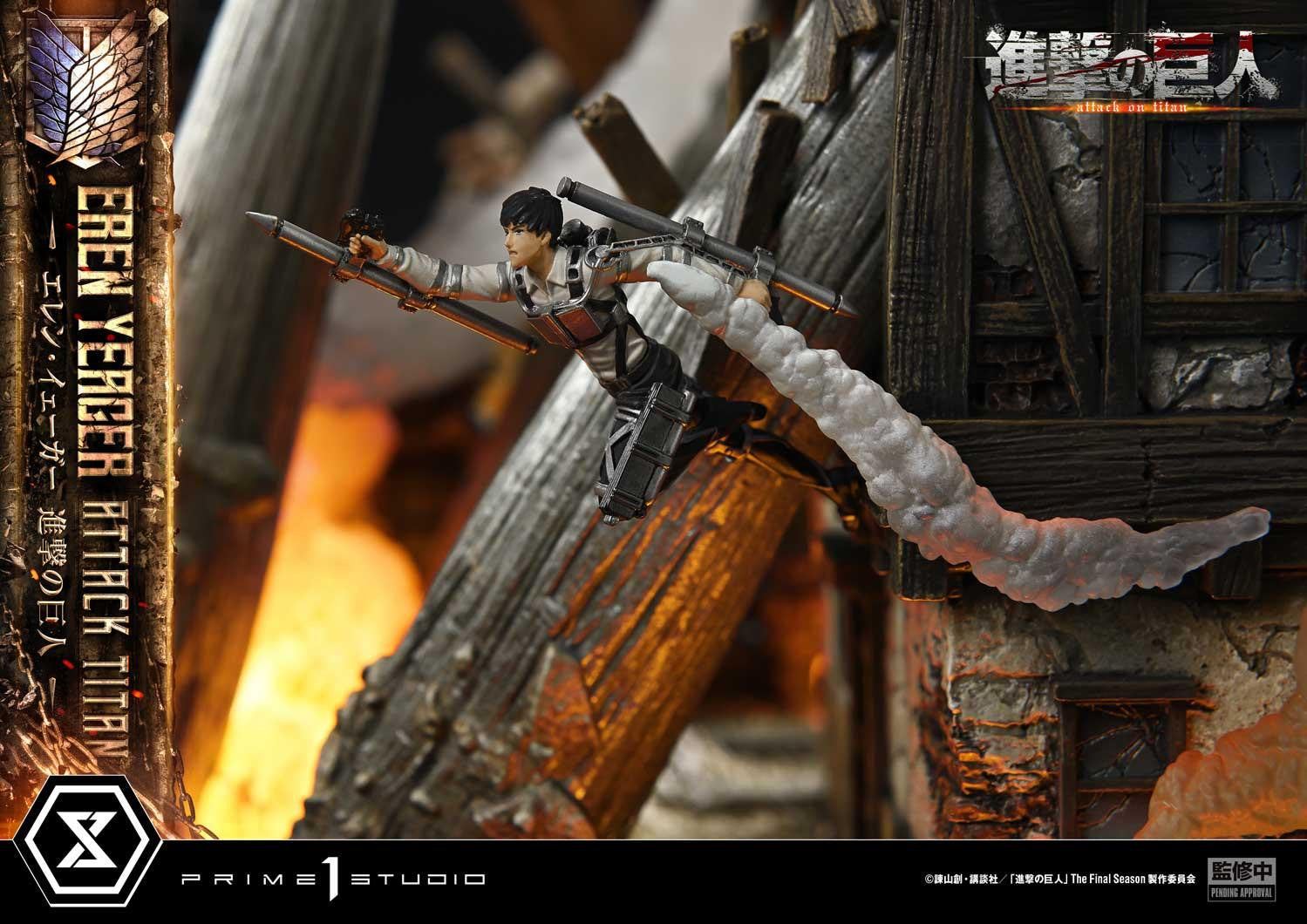 PRE-ORDER Prime 1 Studio - Ultimate Diorama Masterline - Attack on Titan - Eren Yeager: Attack Titan