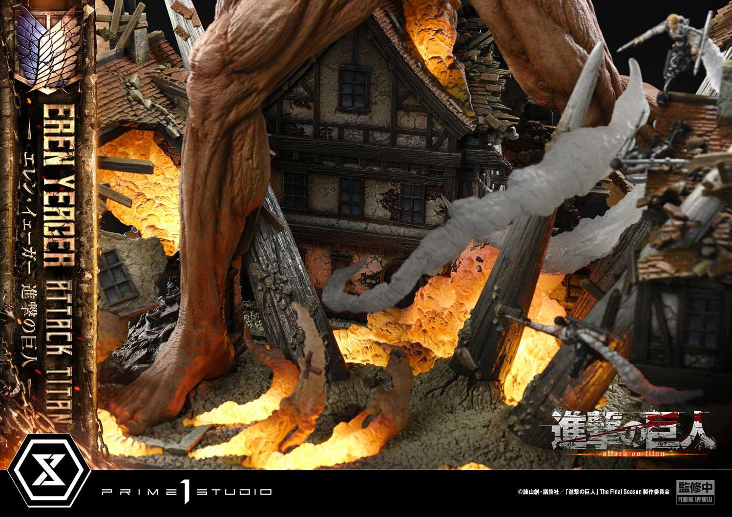 PRE-ORDER Prime 1 Studio - Ultimate Diorama Masterline - Attack on Titan - Eren Yeager: Attack Titan